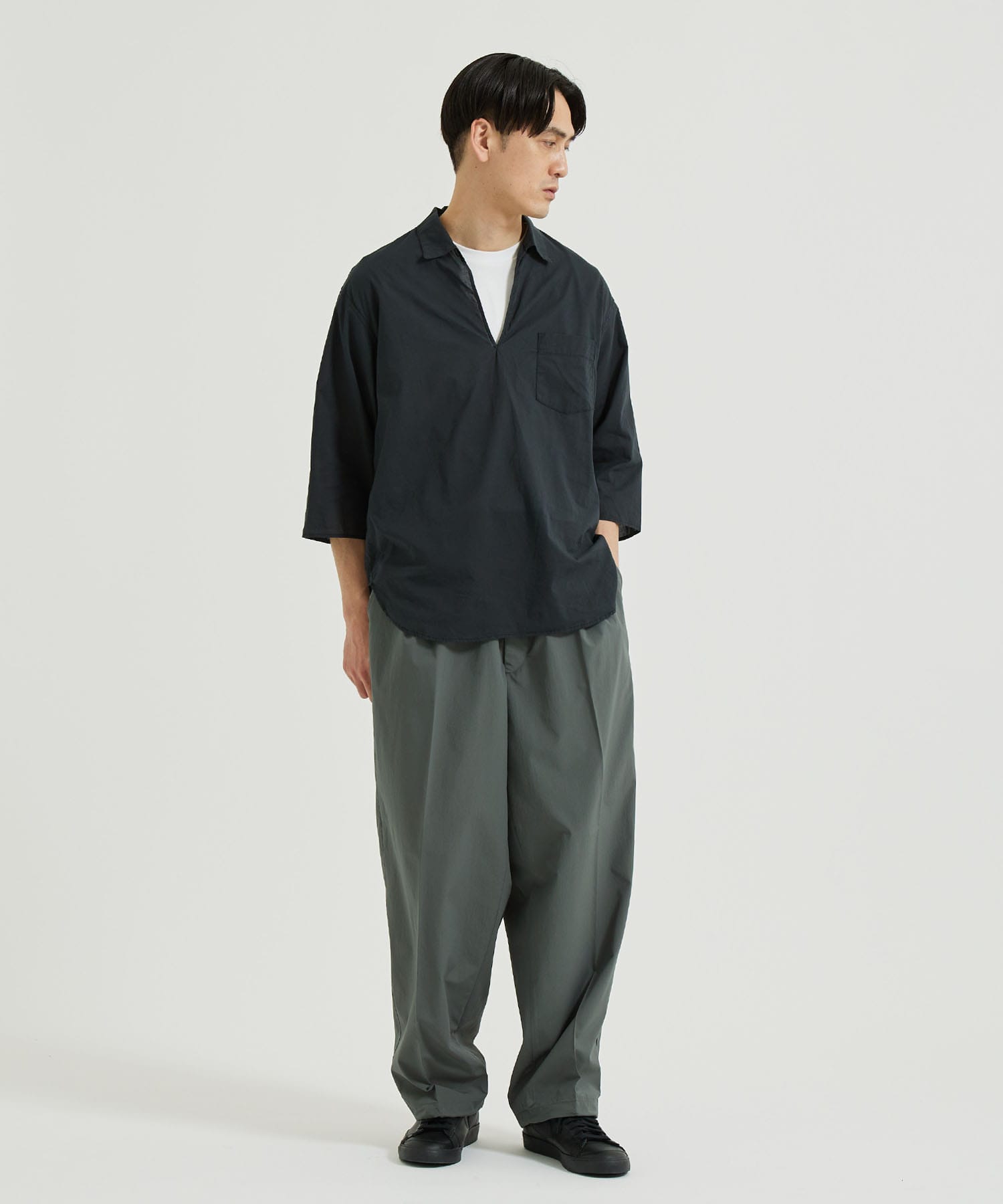 別注 37.5TM TECHNOLOGY SIDE BELTED DOUGI PANTS WITH DRAWCODE RAINMAKER