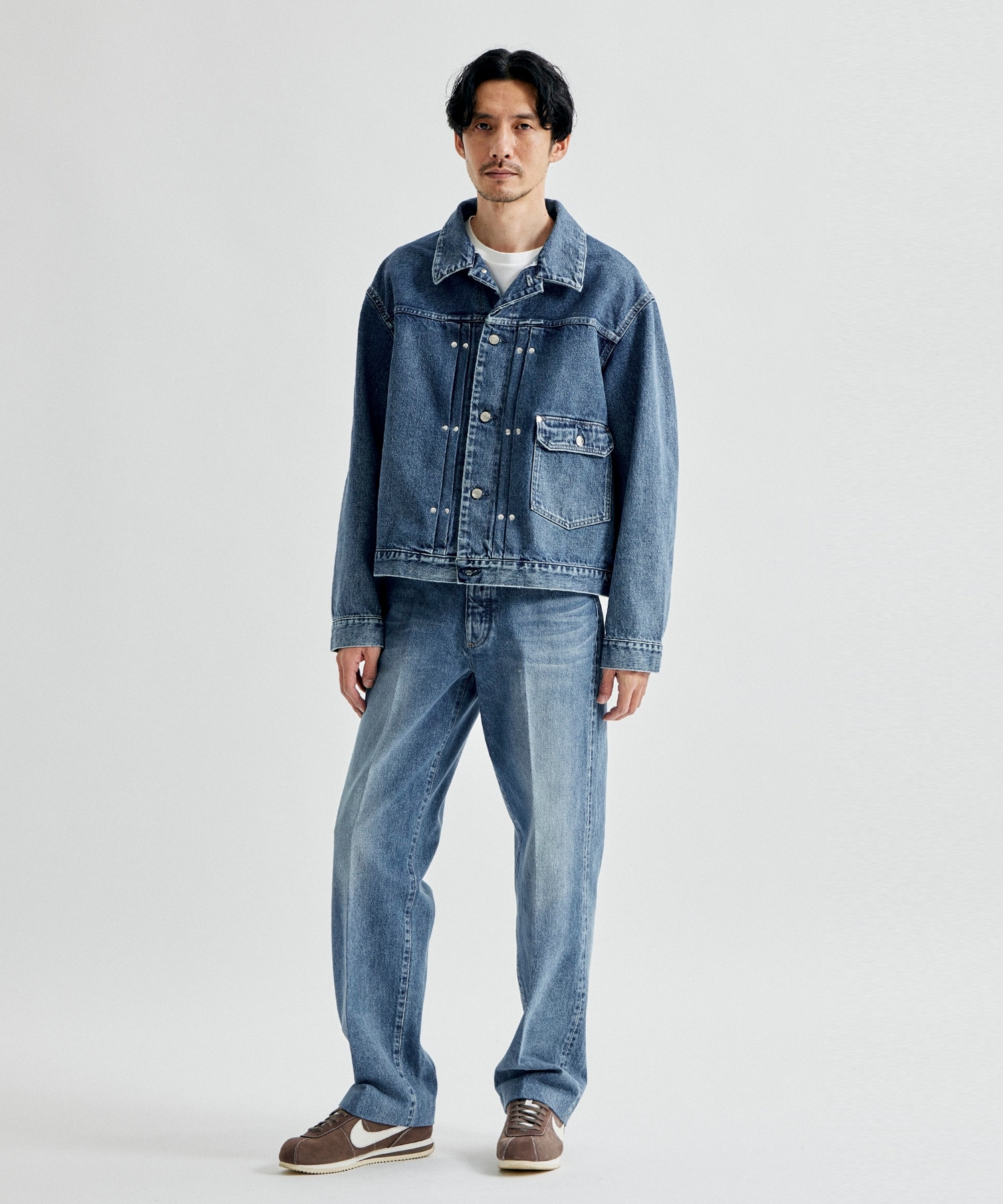 THE JEAN TROUSERS VINTAGE BLUE TANAKA