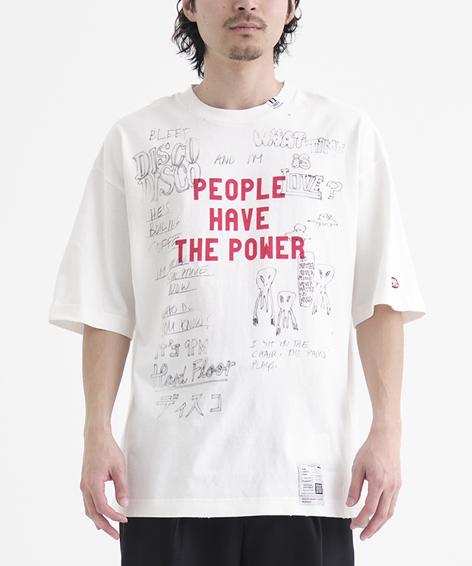 DISTRESSED TEE Maison MIHARA YASUHIRO