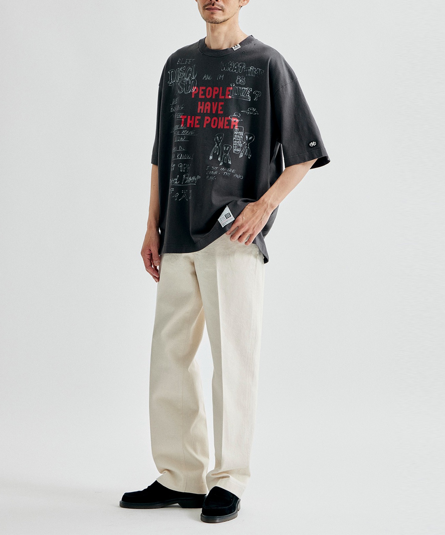 DISTRESSED TEE Maison MIHARA YASUHIRO