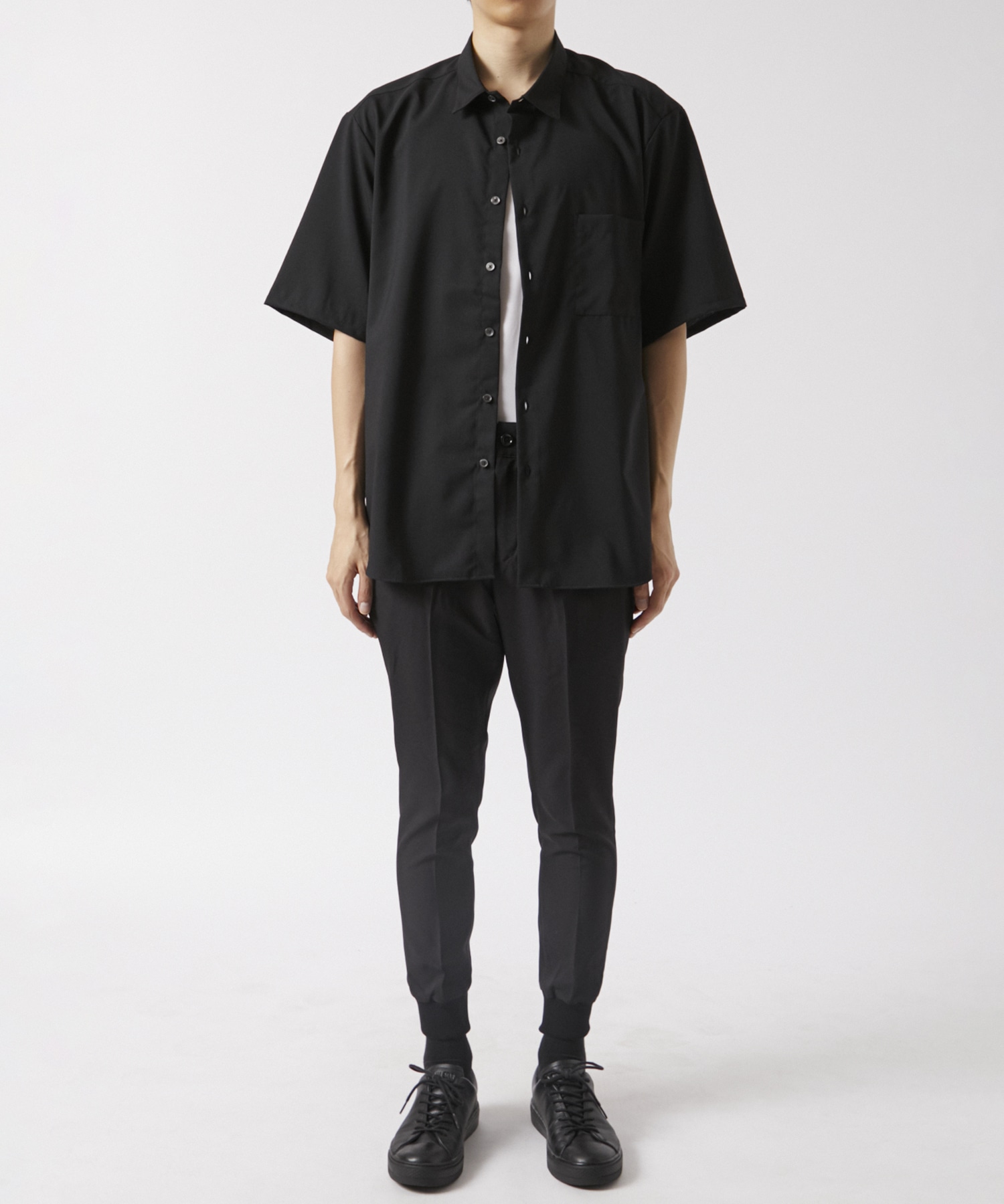 WOOL TROPICAL S/S BAGGY SHIRT SOPHNET.