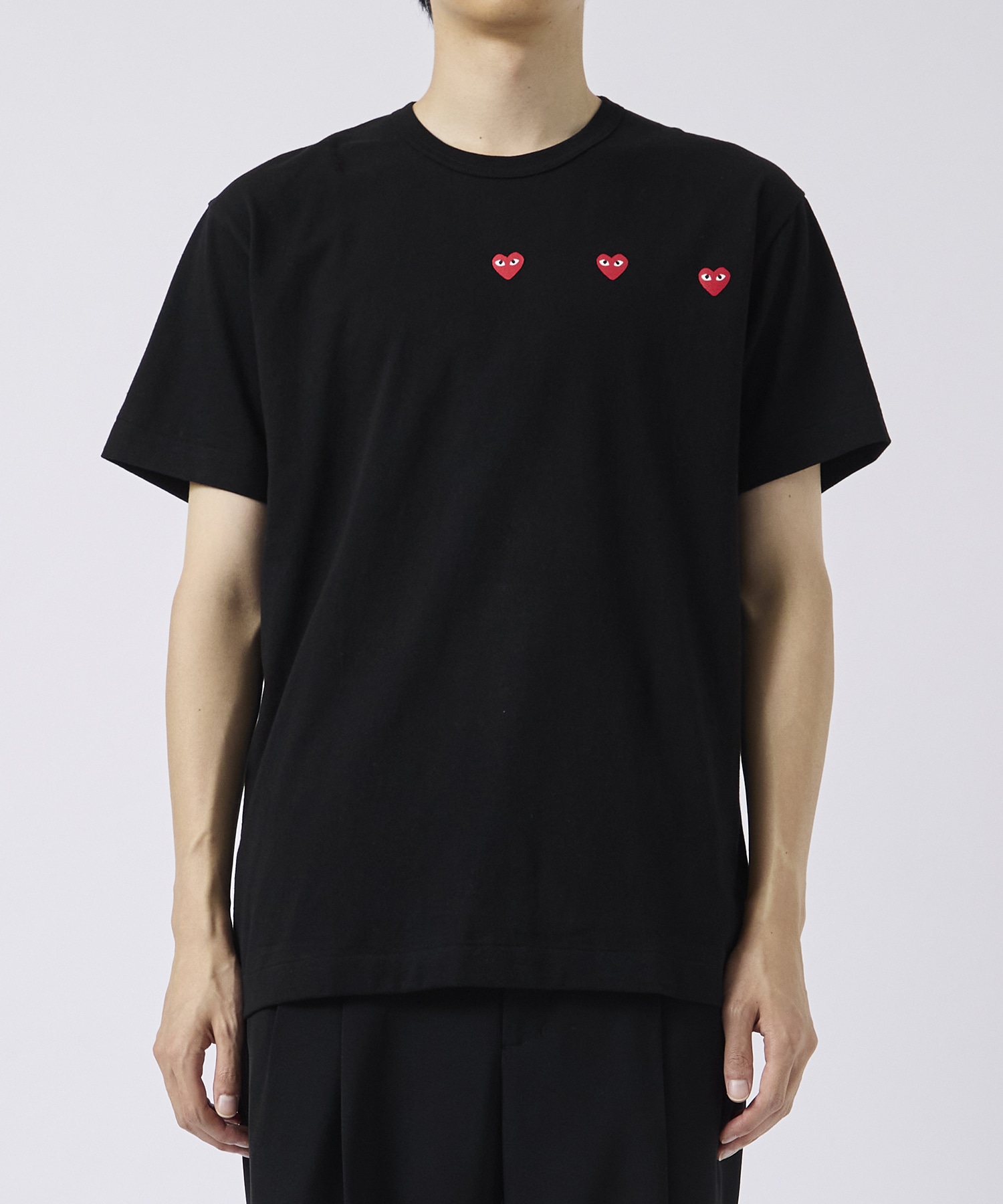 AX-T337-051 T-SHIRT LOGO PRINT PLAY COMME des GARCONS