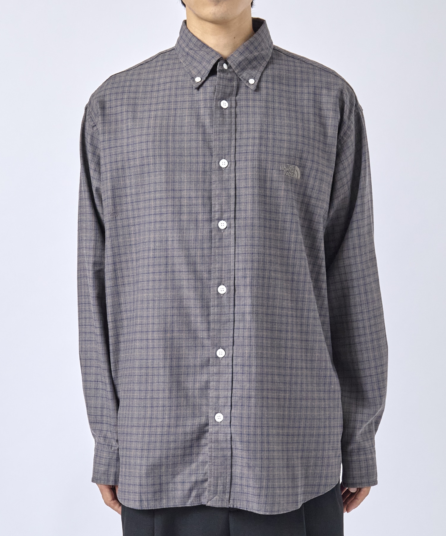 Button Down Tattersall Field Shirt THE NORTH FACE PURPLE LABEL