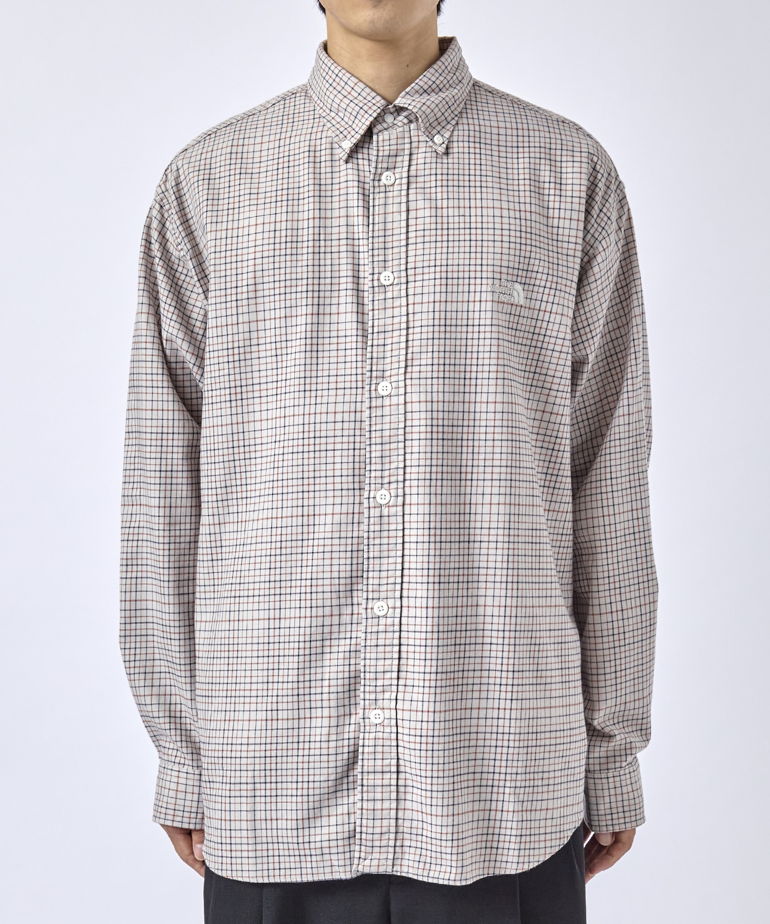 Button Down Tattersall Field Shirt THE NORTH FACE PURPLE LABEL