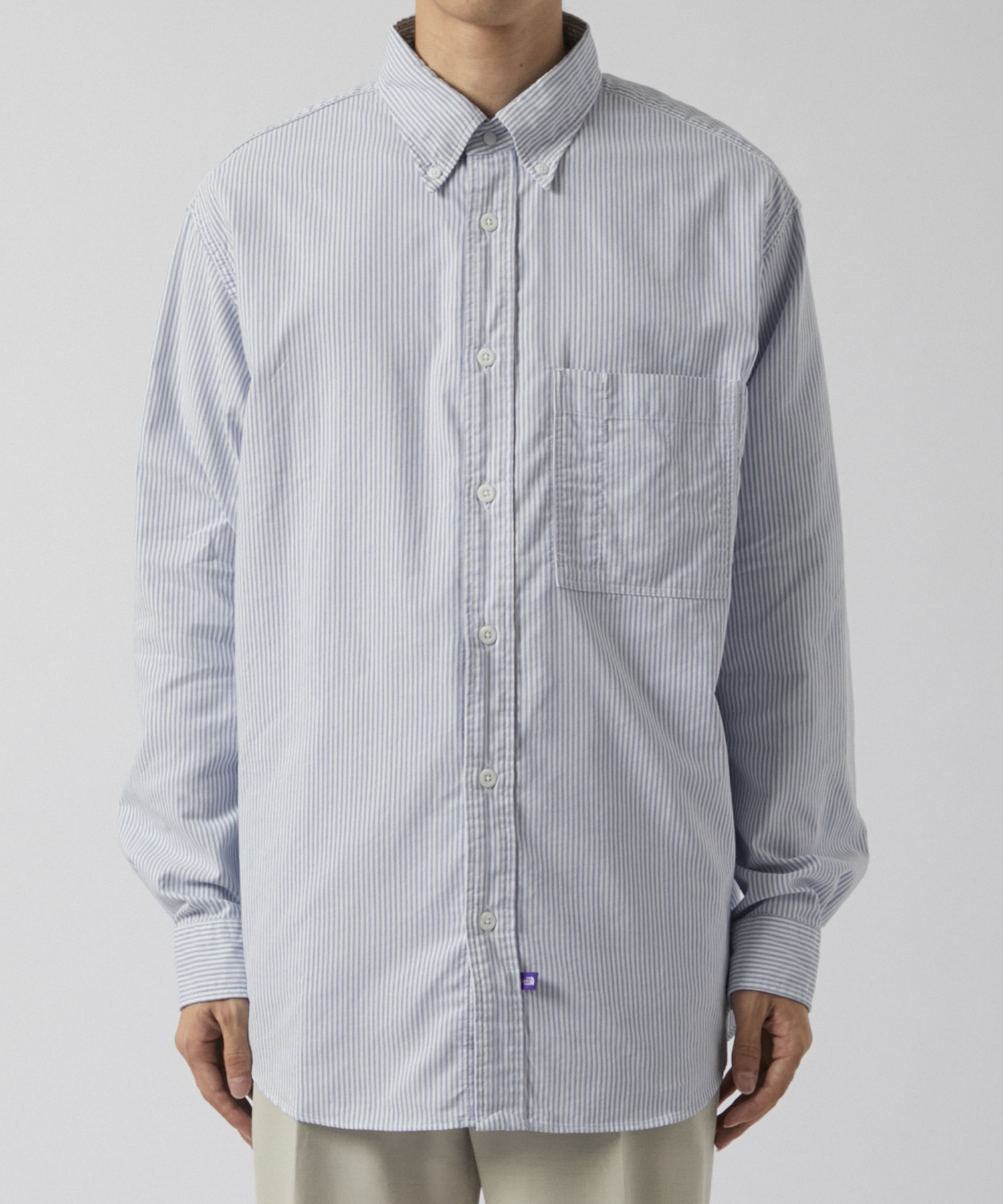 Button Down Striped Field Shirt THE NORTH FACE PURPLE LABEL