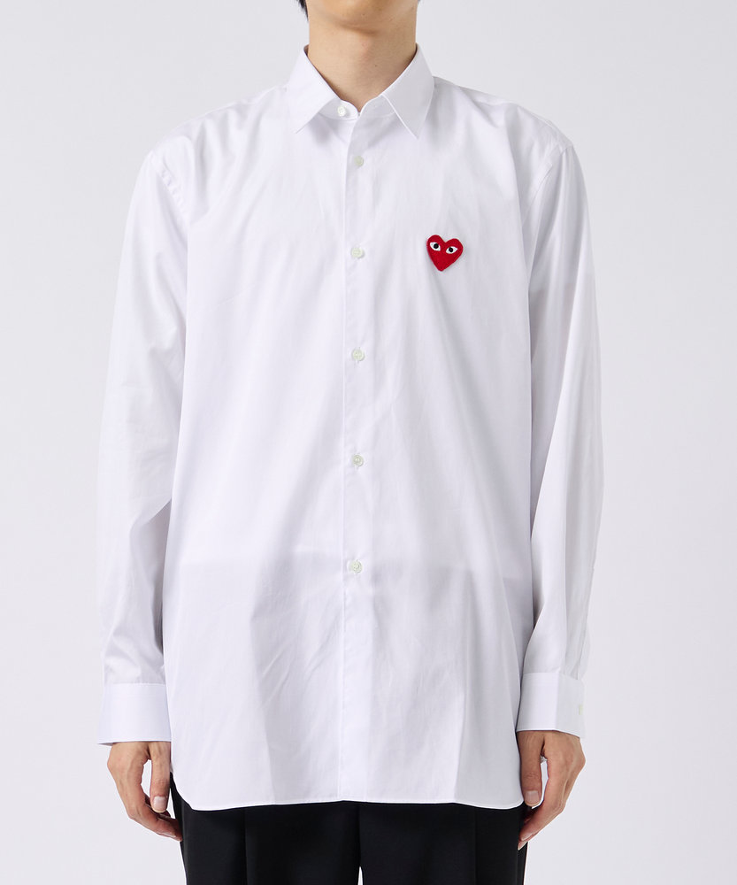 AX-B002-051 SHIRT RED EMBLEMRED HEART PLAY COMME des GARCONS