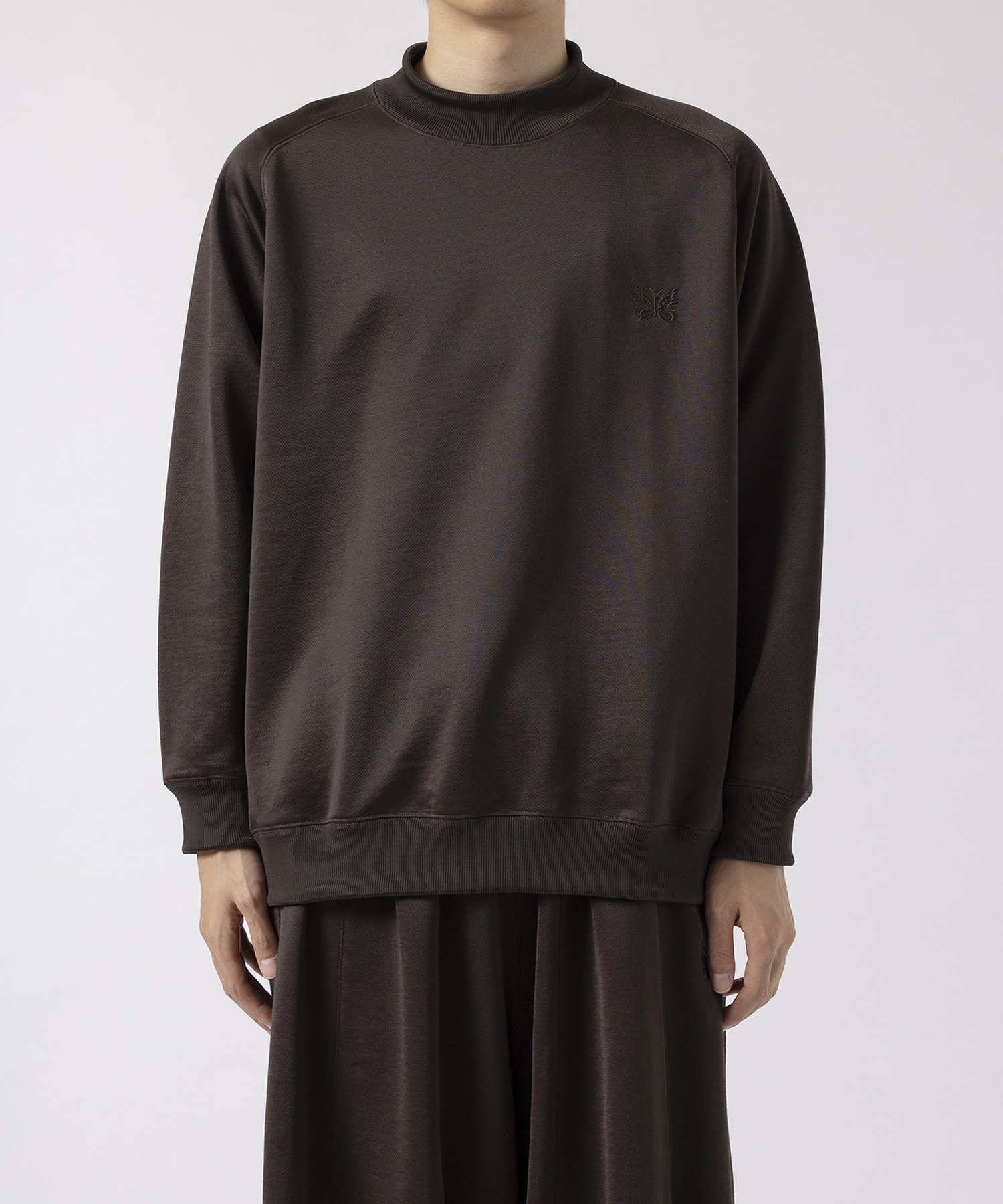 L/S Mock Neck Tee - C/PE Bright Jersey NEEDLES