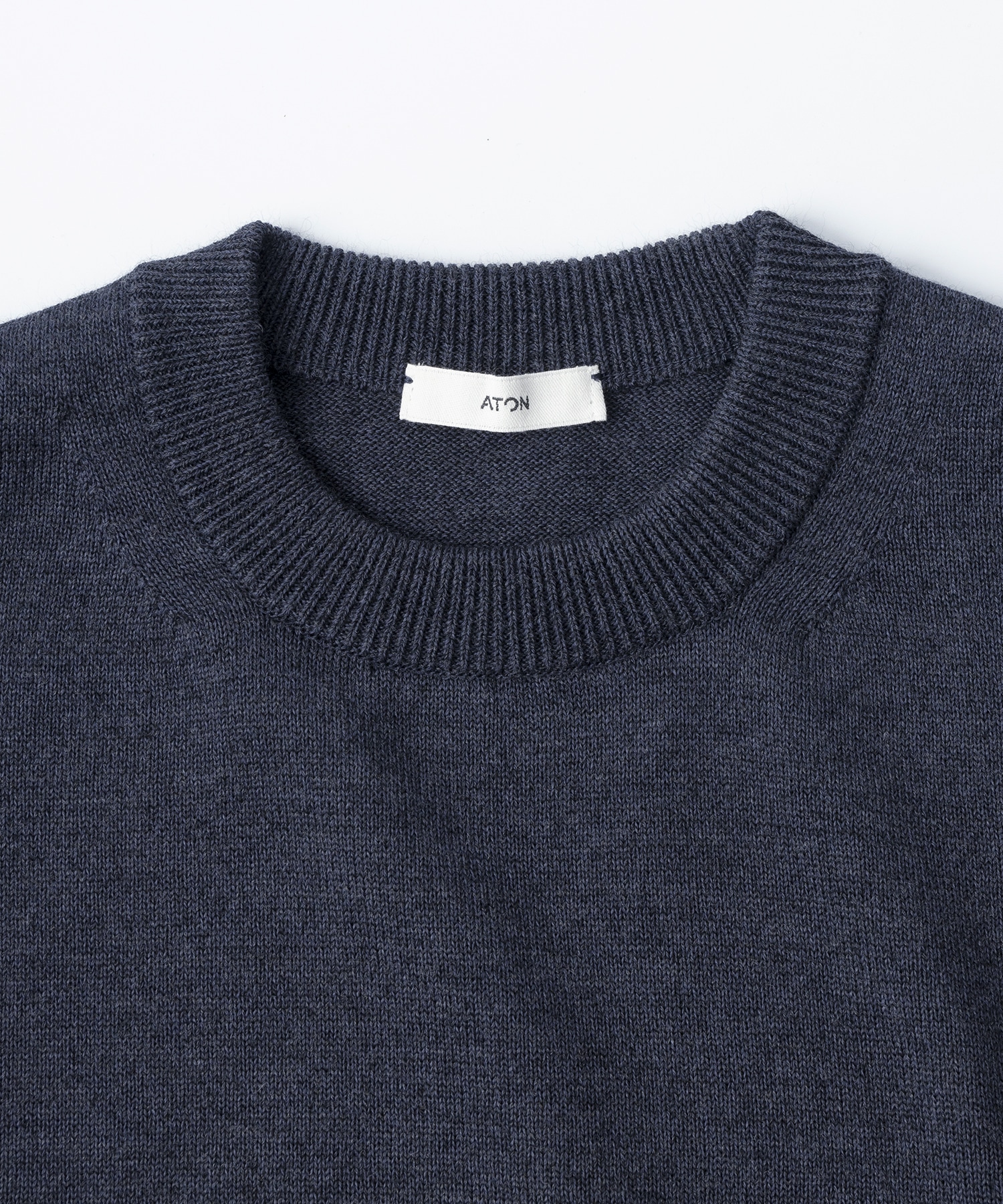 WOOL WASHI CRENECK SWEATER ATON