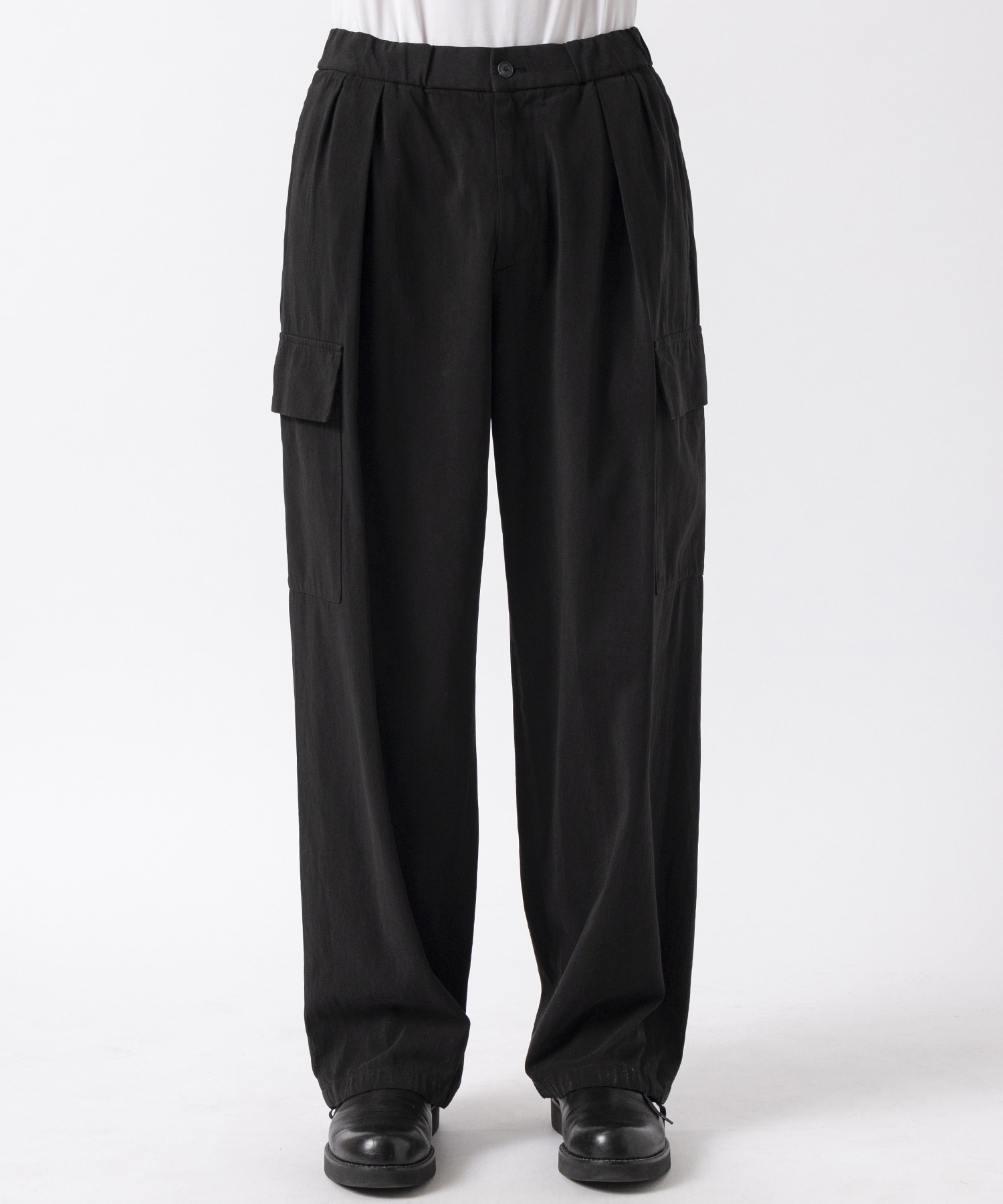 COTTON VOILE PARACHUTE CARGO PANTS ATON