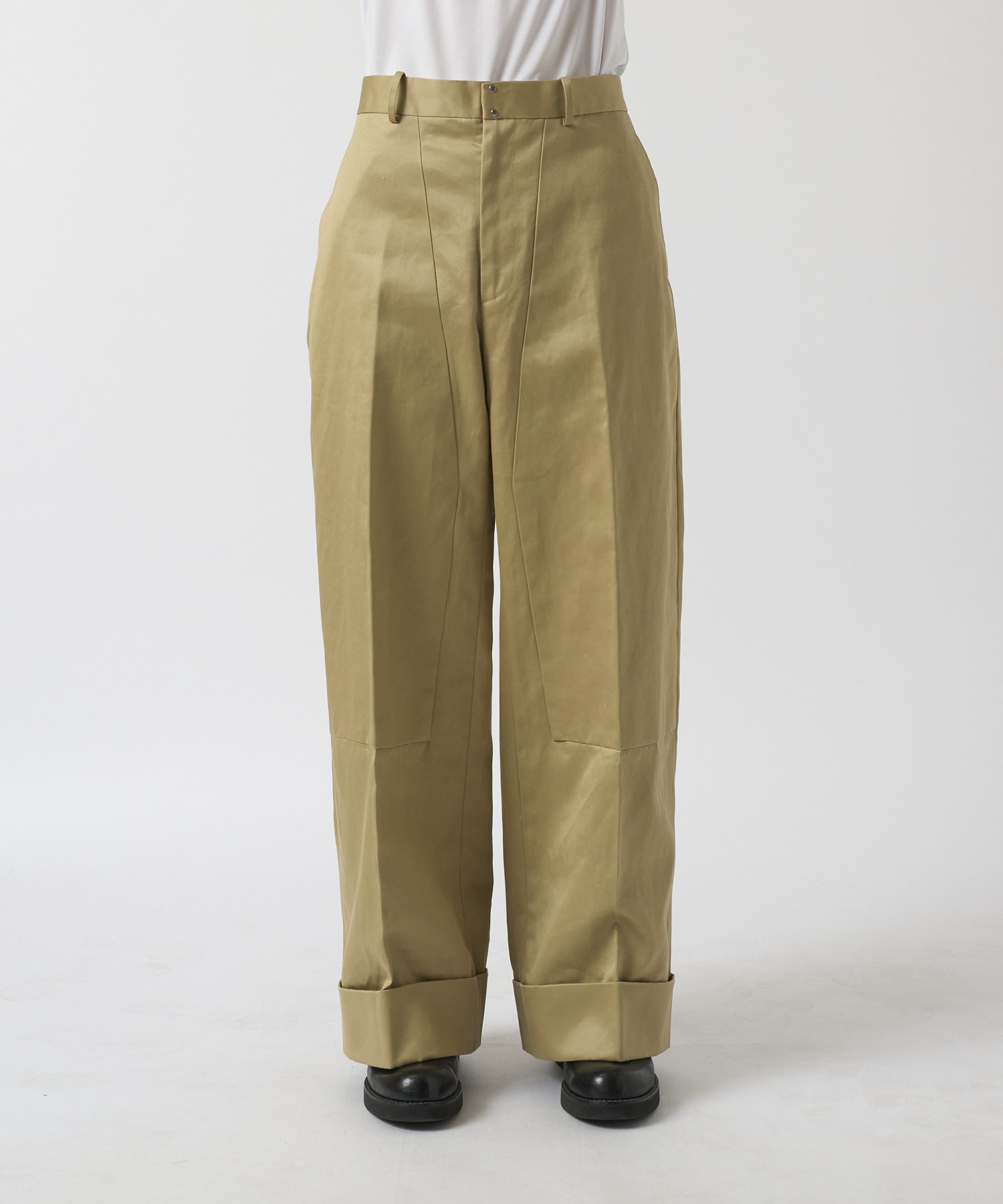 THE WORK TROUSERS KHAKI TANAKA