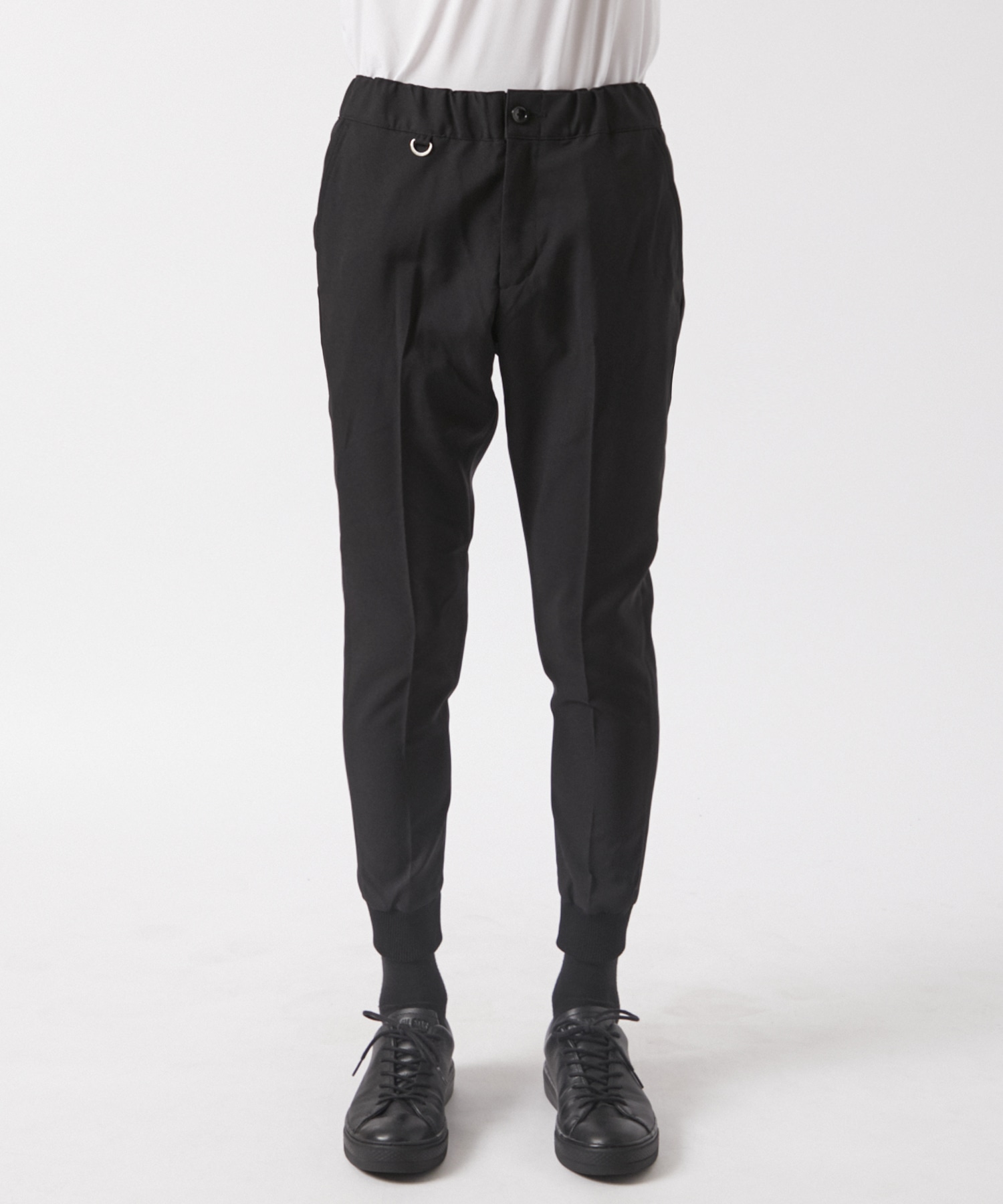 STRETCH WOVEN CLOTH SLIM FIT RIBBED PANTS SOPHNET.