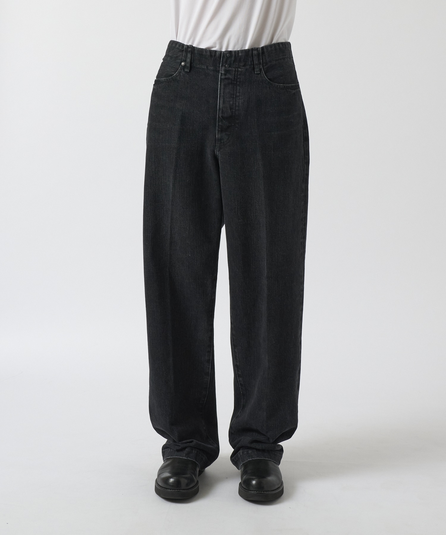 別注 THE JEAN TROUSERS BLACK TANAKA