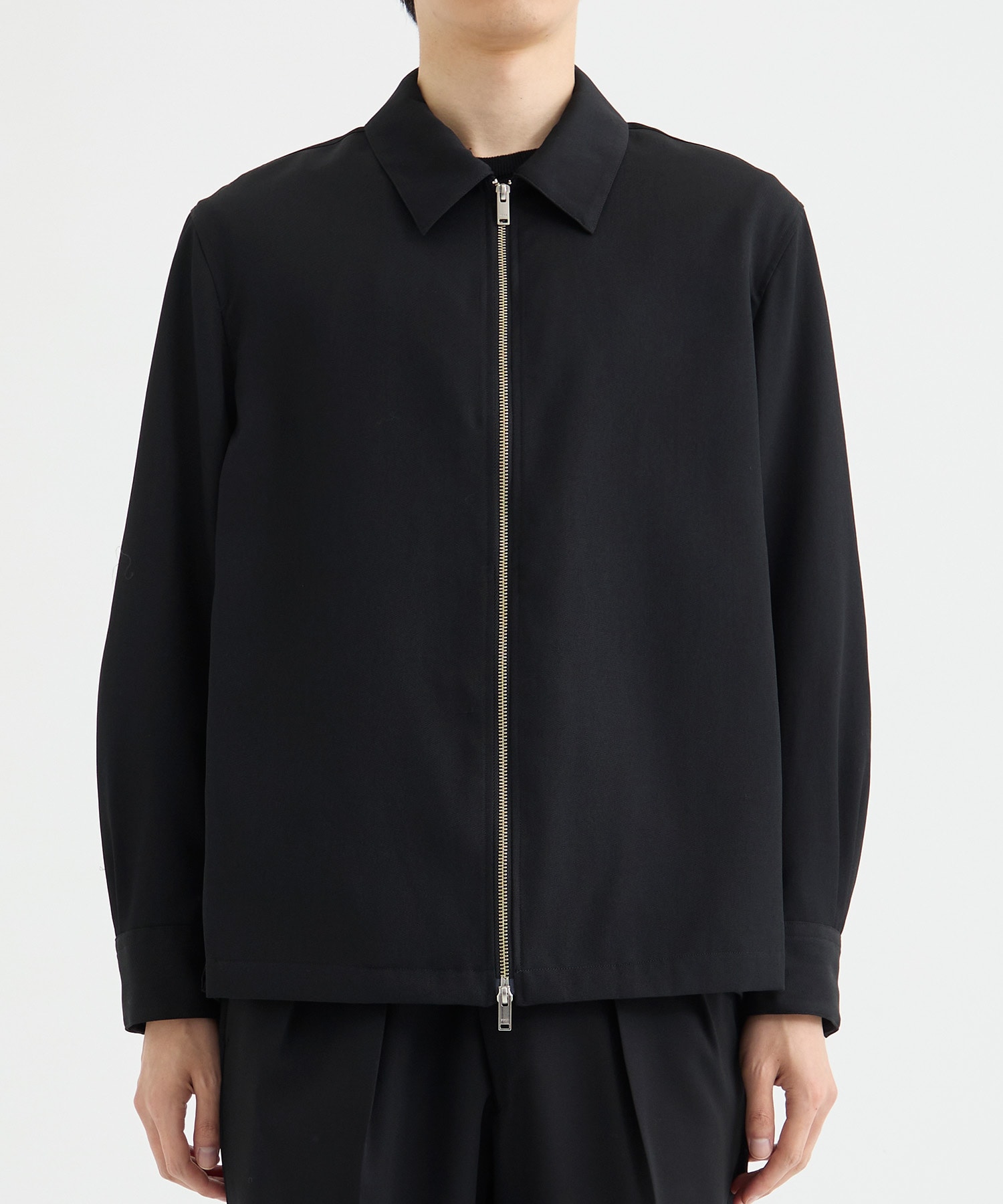 FRONT ZIP SHIRT BLOUSON YOKE