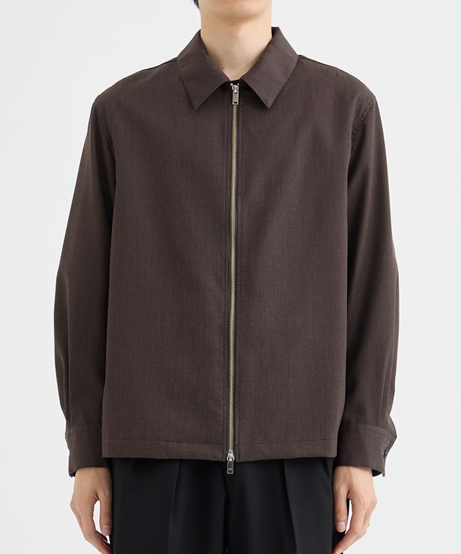 FRONT ZIP SHIRT BLOUSON YOKE