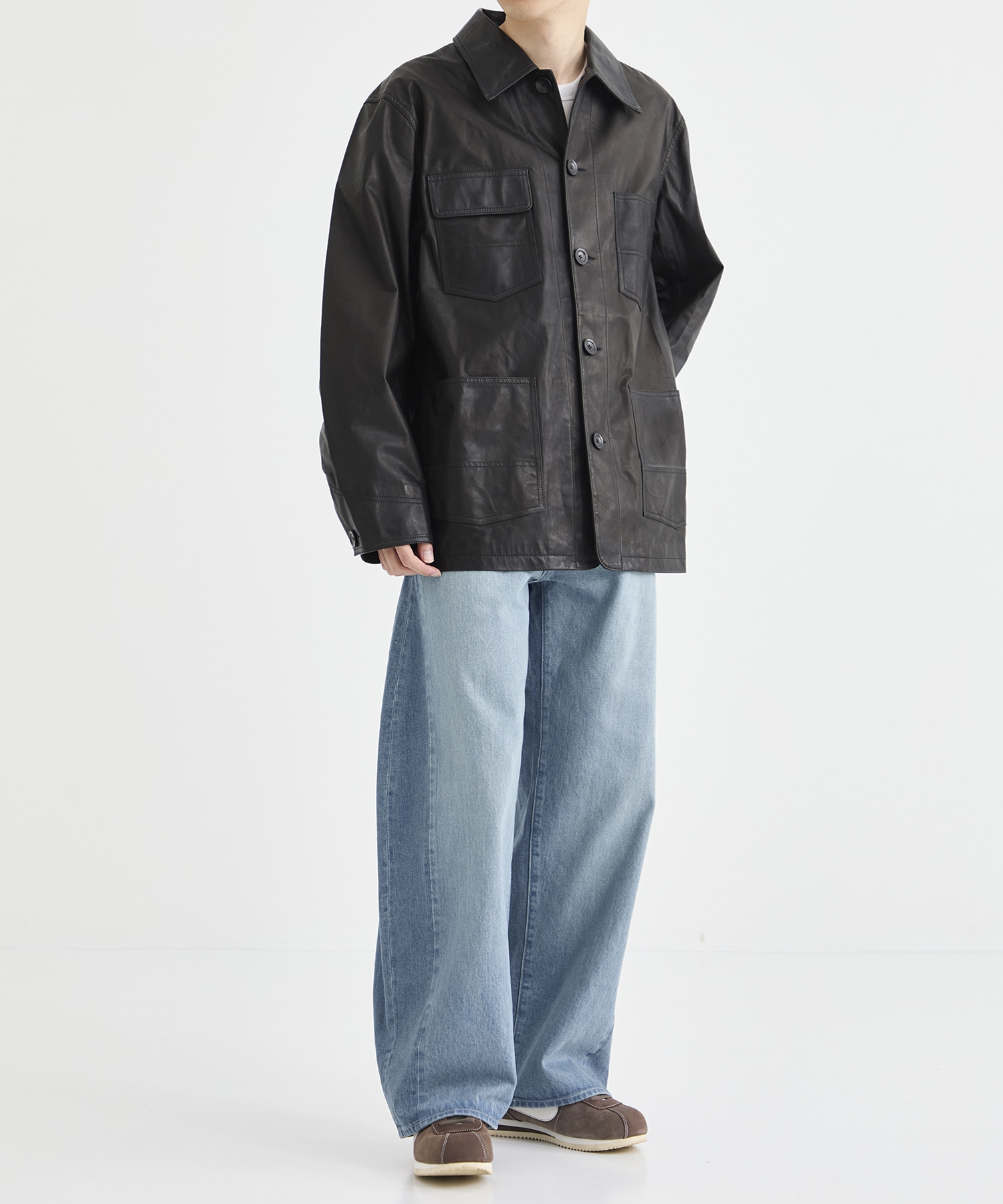 別注 FURNITURE LEATHER COVERALLS ISAMU KATAYAMA BACKLASH