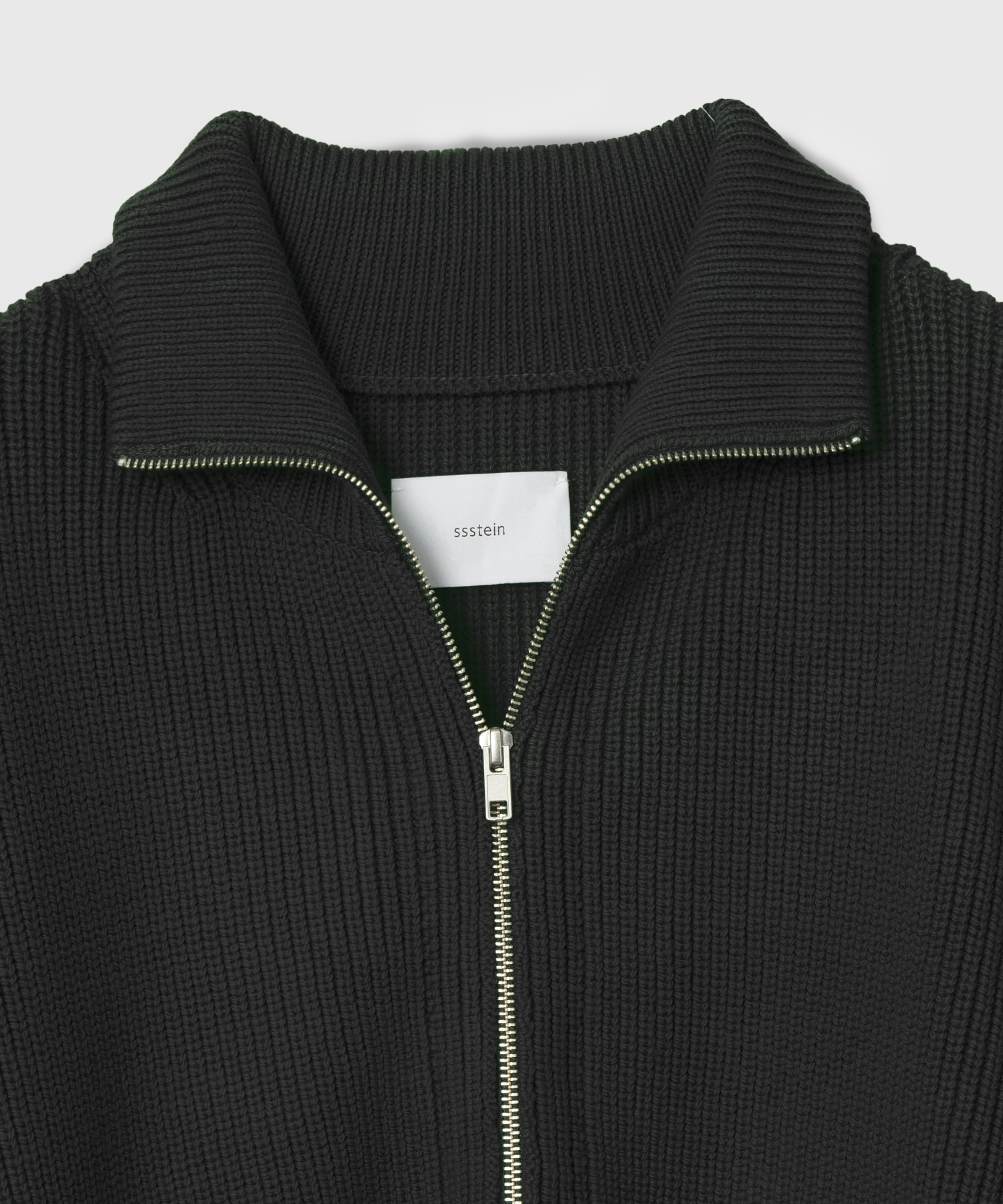 OVERSIZED DRIVERS KNIT ZIP JACKET ssstein