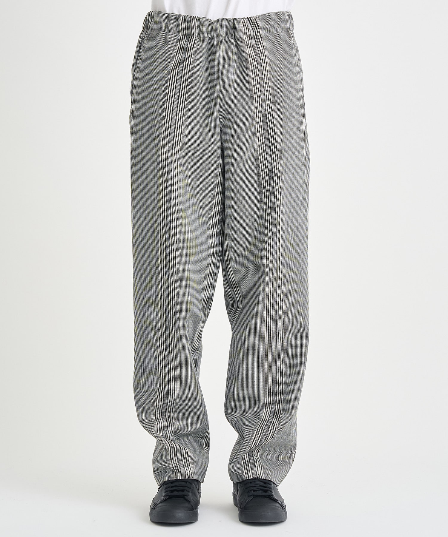 Striped Wool Wide-leg DrawstringTrouser OVERCOAT