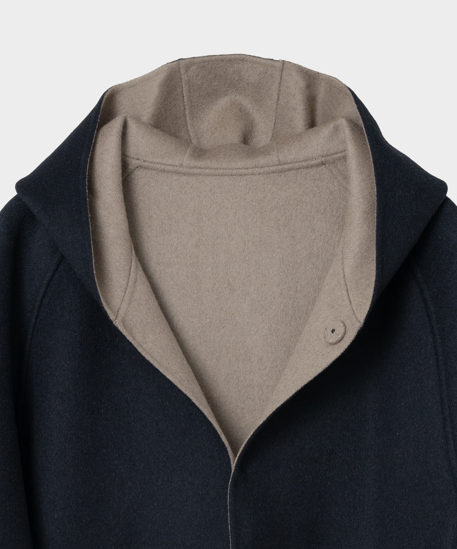 REVERSIBLE HOODED HALF COAT ssstein