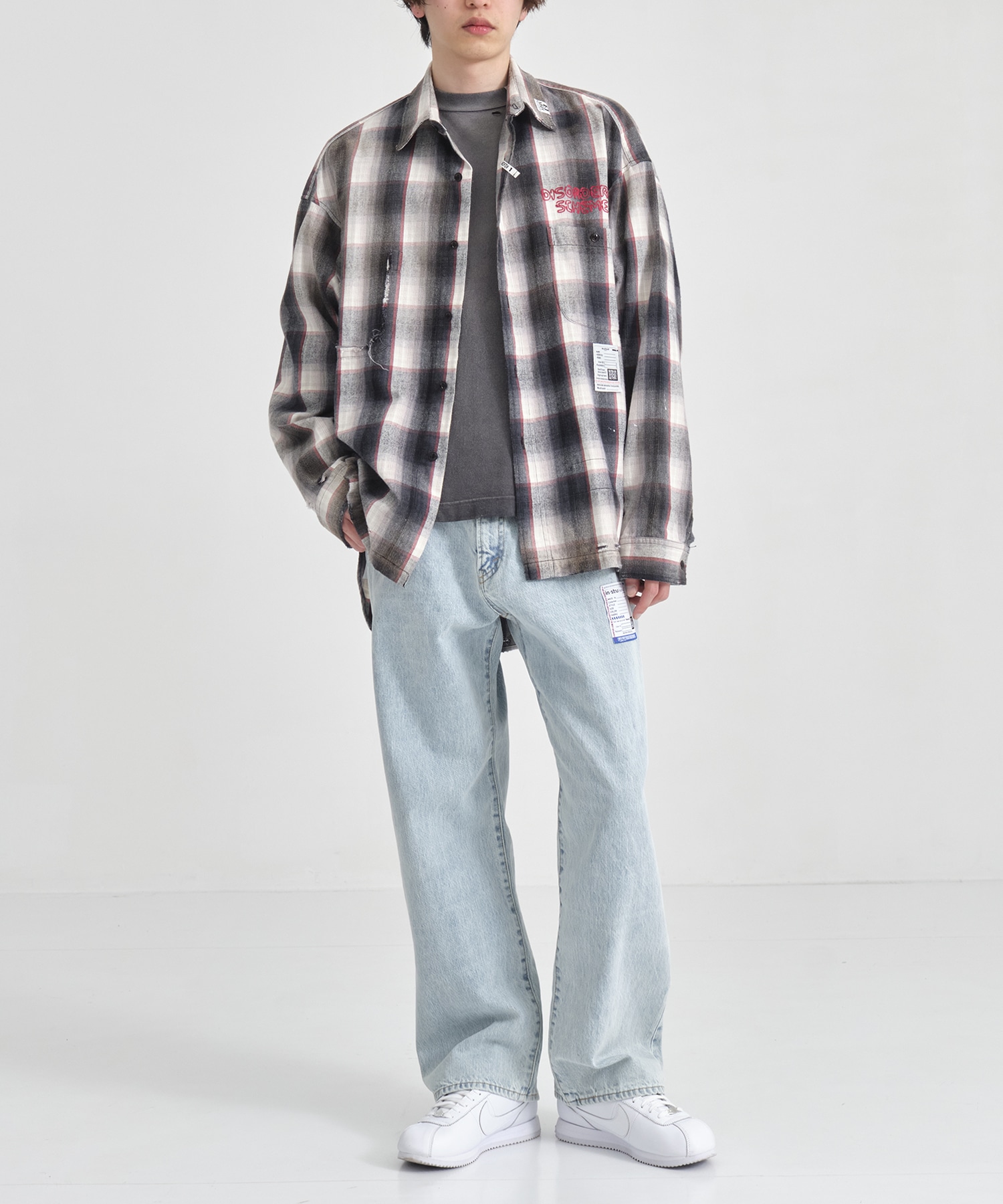 VINTAGE LIKE CHECH L/S SHIRTS Maison MIHARA YASUHIRO