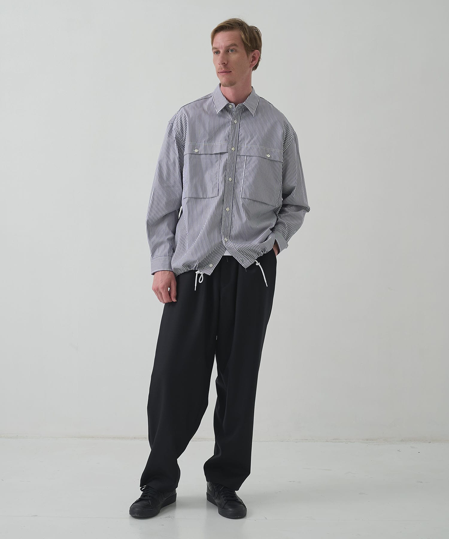 綿ストライプオックス L/S SH COMME des GARCONS HOMME