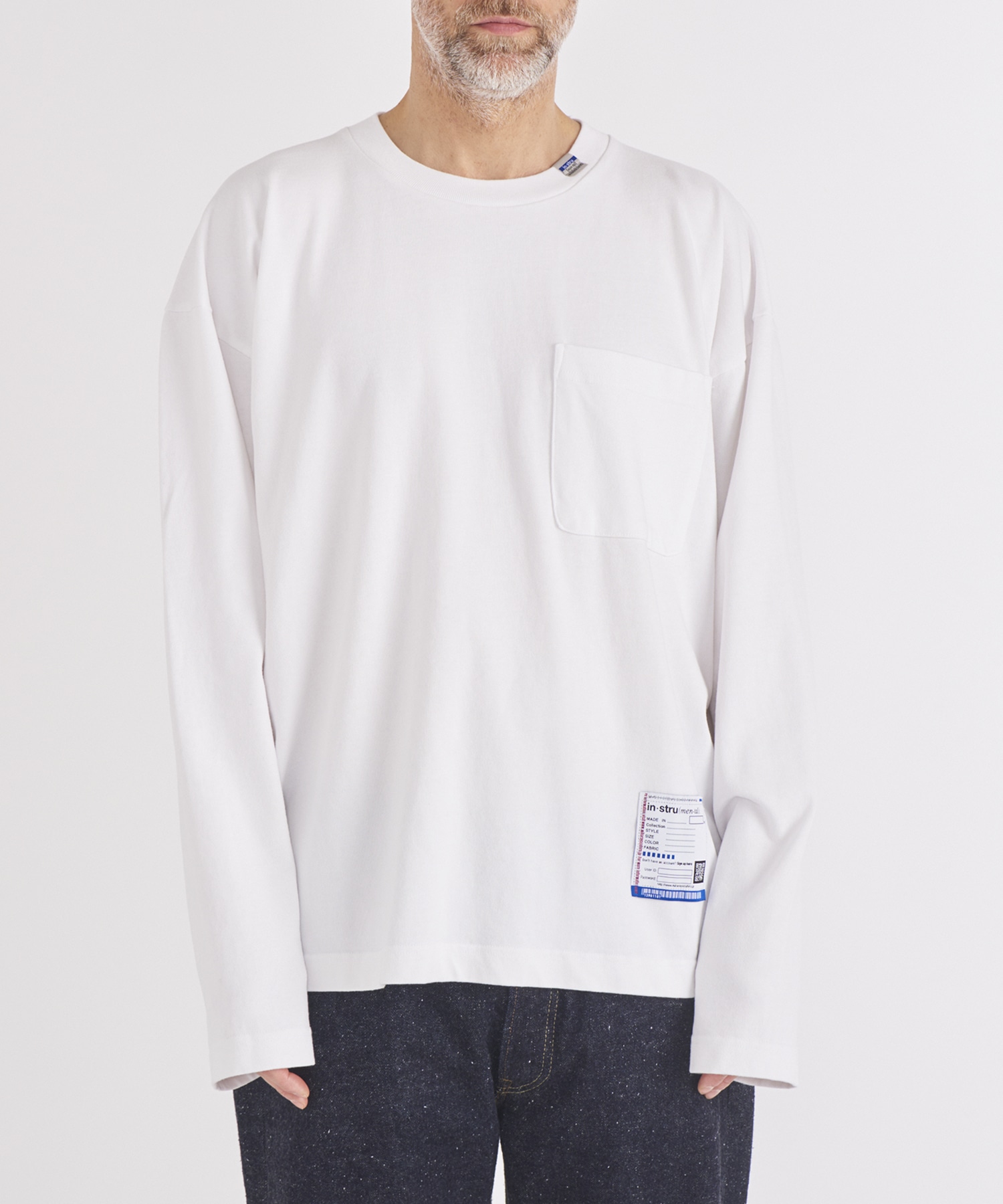 HEAVY WEIGHT JERSEY POCKET LS TEE Maison MIHARA YASUHIRO