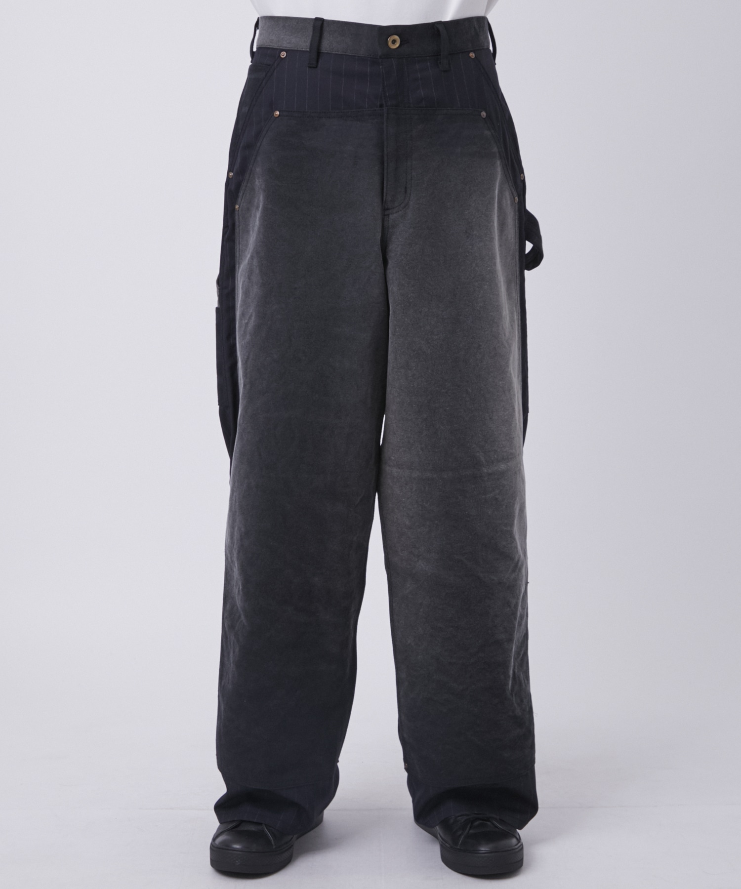 Vintage-effect work pants KHOKI