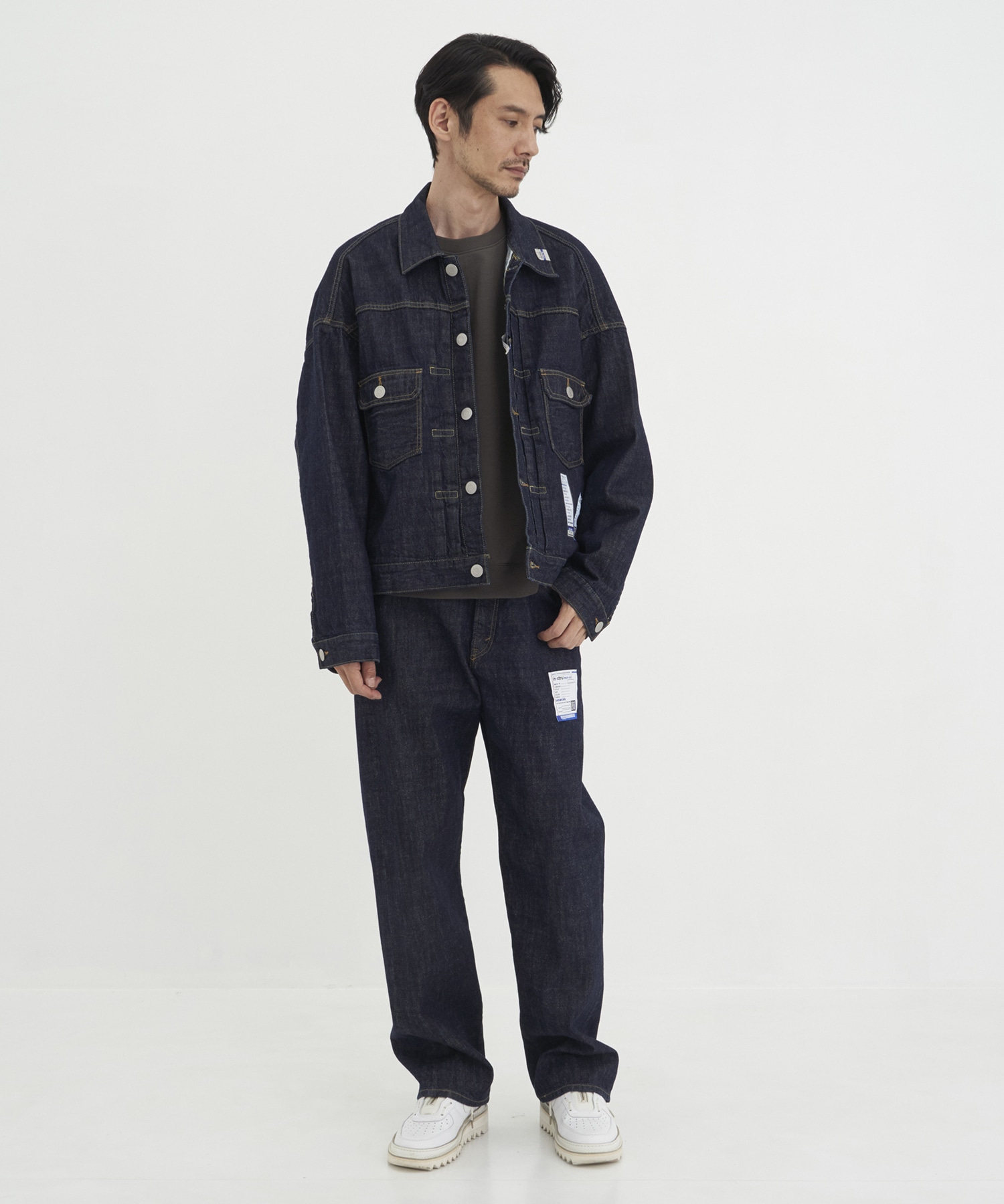 ONE WASHED SELVAGE DENIM STRAIGHT PANTS Maison MIHARA YASUHIRO