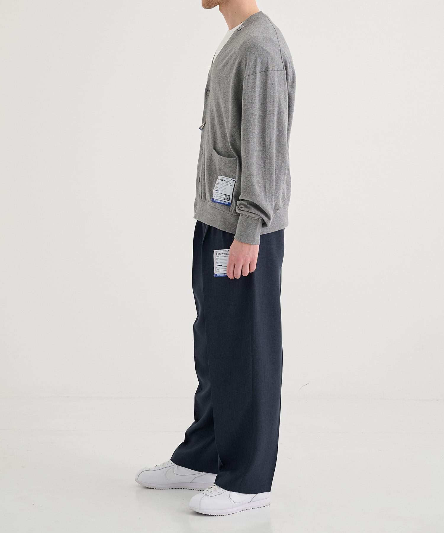 WOOLY SHARKSKIN EASY TROUSERS Maison MIHARA YASUHIRO