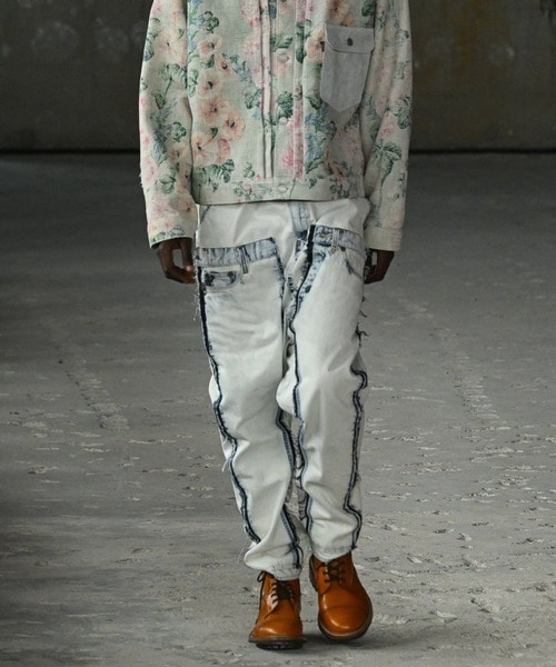綿綿デニム 製品加工 Bleach pants JUNYA WATANABE MAN