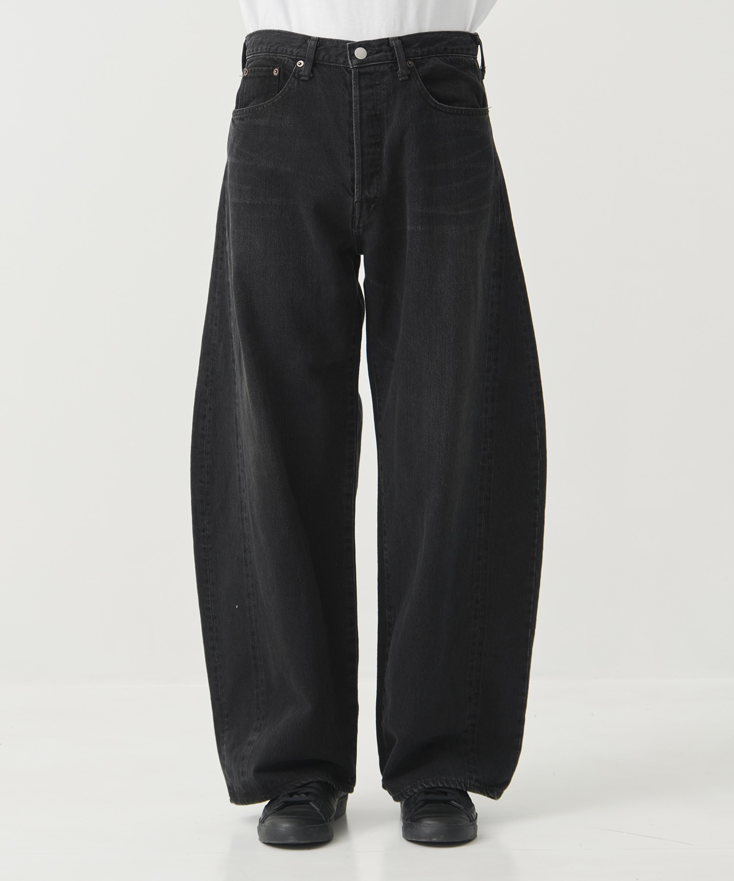 【シュタイン】DEFORMATION WIDE DENIM JEANS ssstein