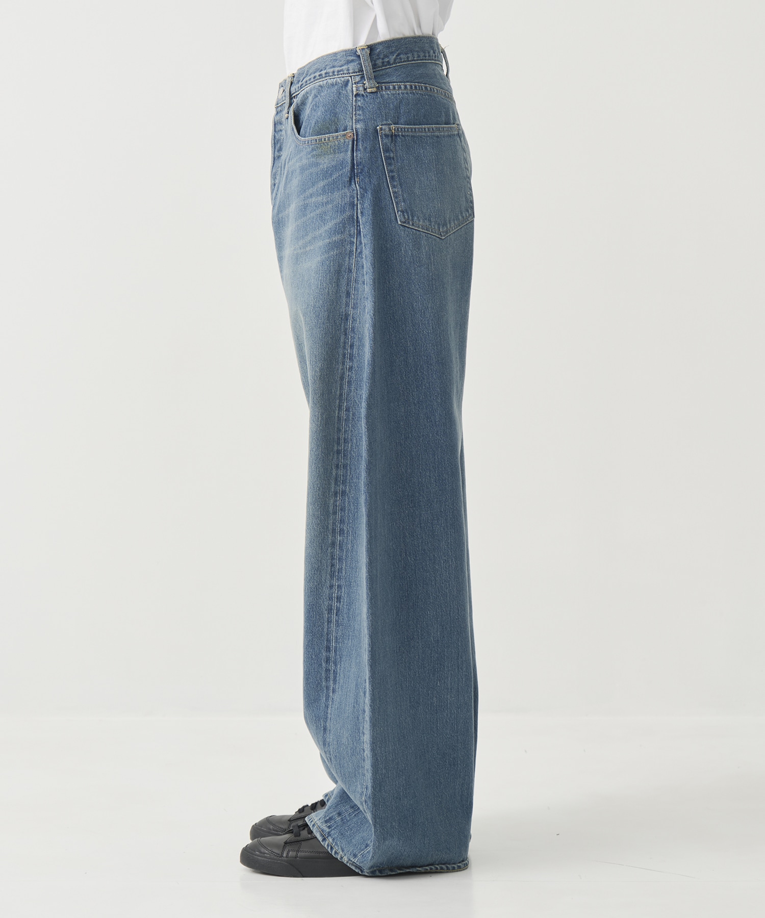 【シュタイン】DEFORMATION WIDE DENIM JEANS ssstein