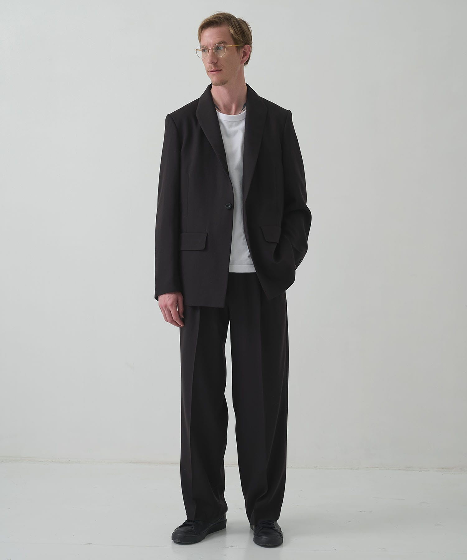 【イレニサ】TWO TUCKS WIDE TROUSERS IRENISA