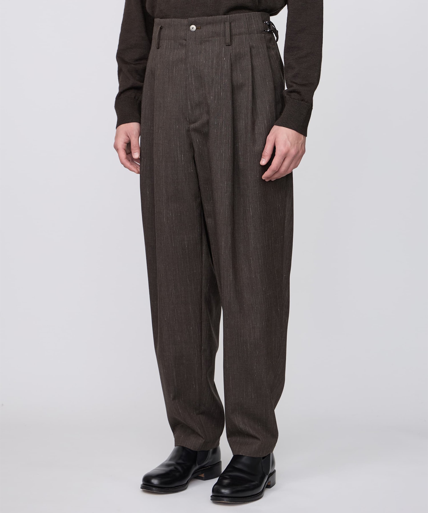 THREE TUCKS TAPERED PANTS IRENISA