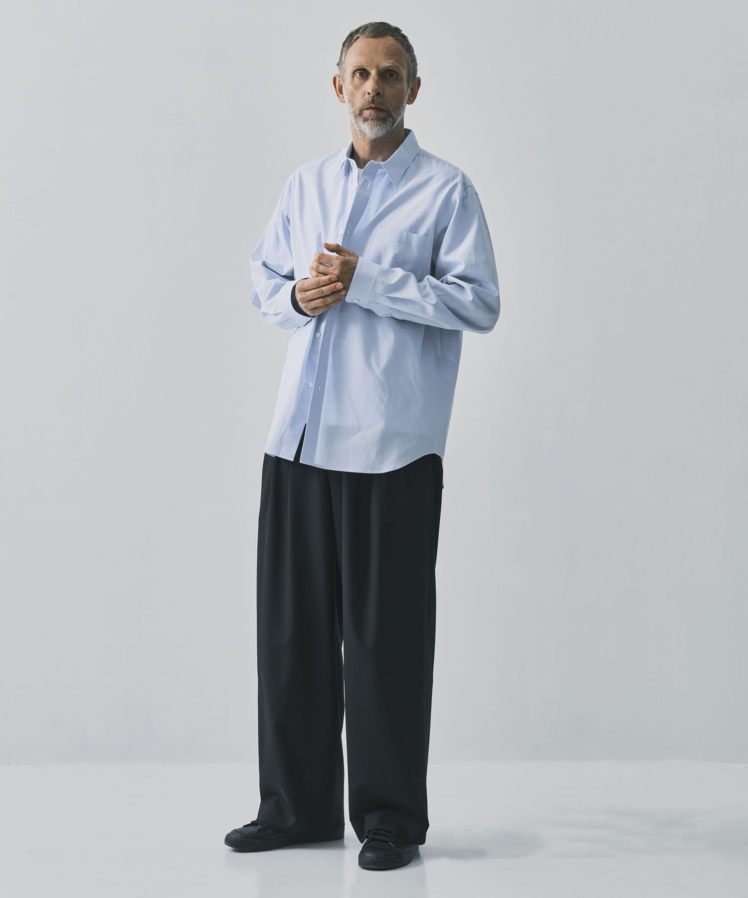 TRIPLE PLEATED WIDE TROUSERS MARKAWARE