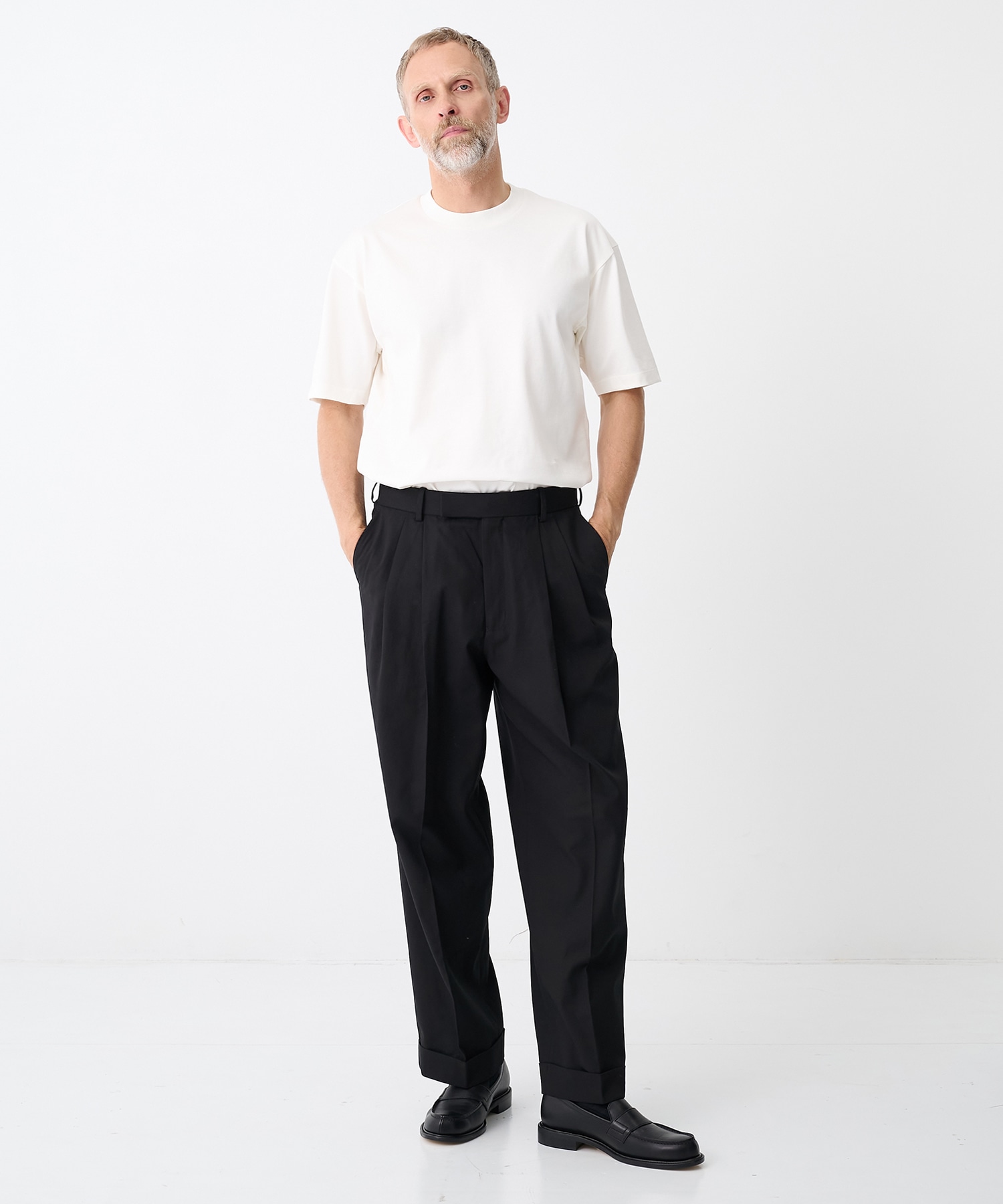 DOUBLE PLEATED SEMI EASY TROUSERS MARKAWARE