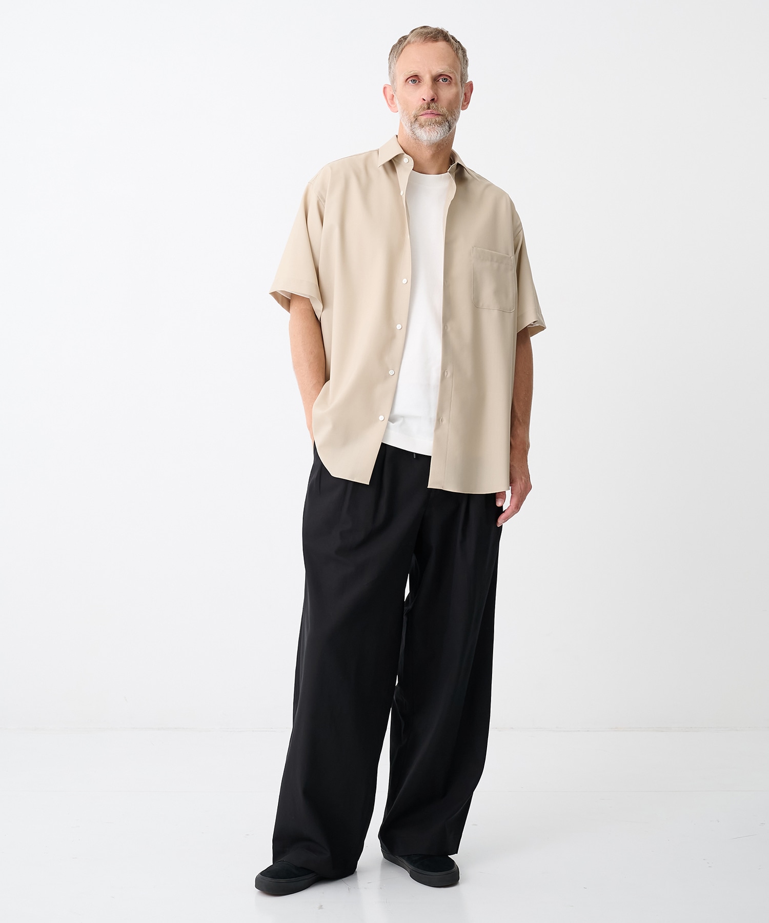 TRIPLE PLEATED EASY TROUSERS MARKAWARE