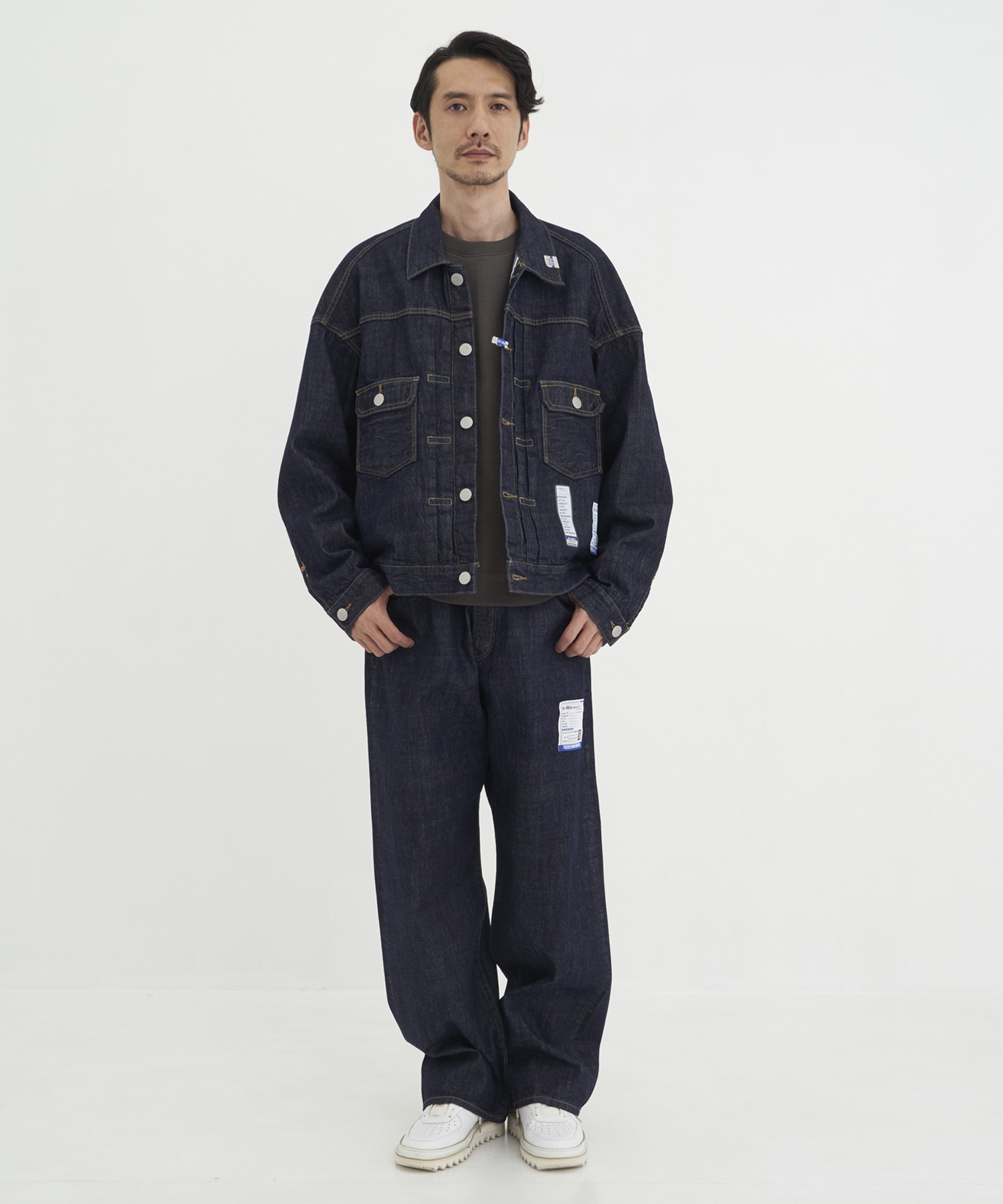 ONE WASHED SELVAGE DENIM JACKET Maison MIHARA YASUHIRO