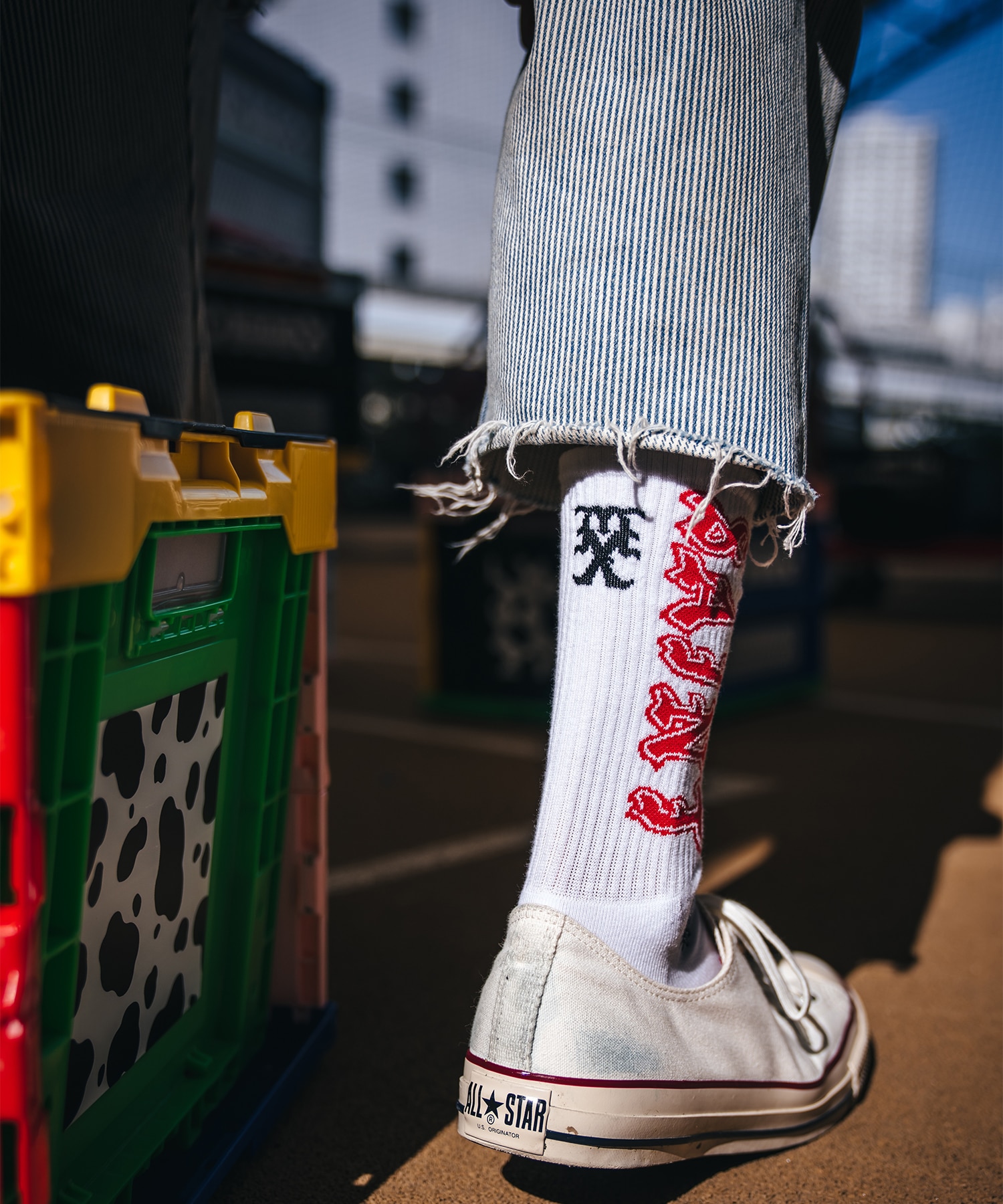 【セントマイケル】SM-MK8-0000-106/SOCKS/SAINT/WHITE+RED SAINT MXXXXXX