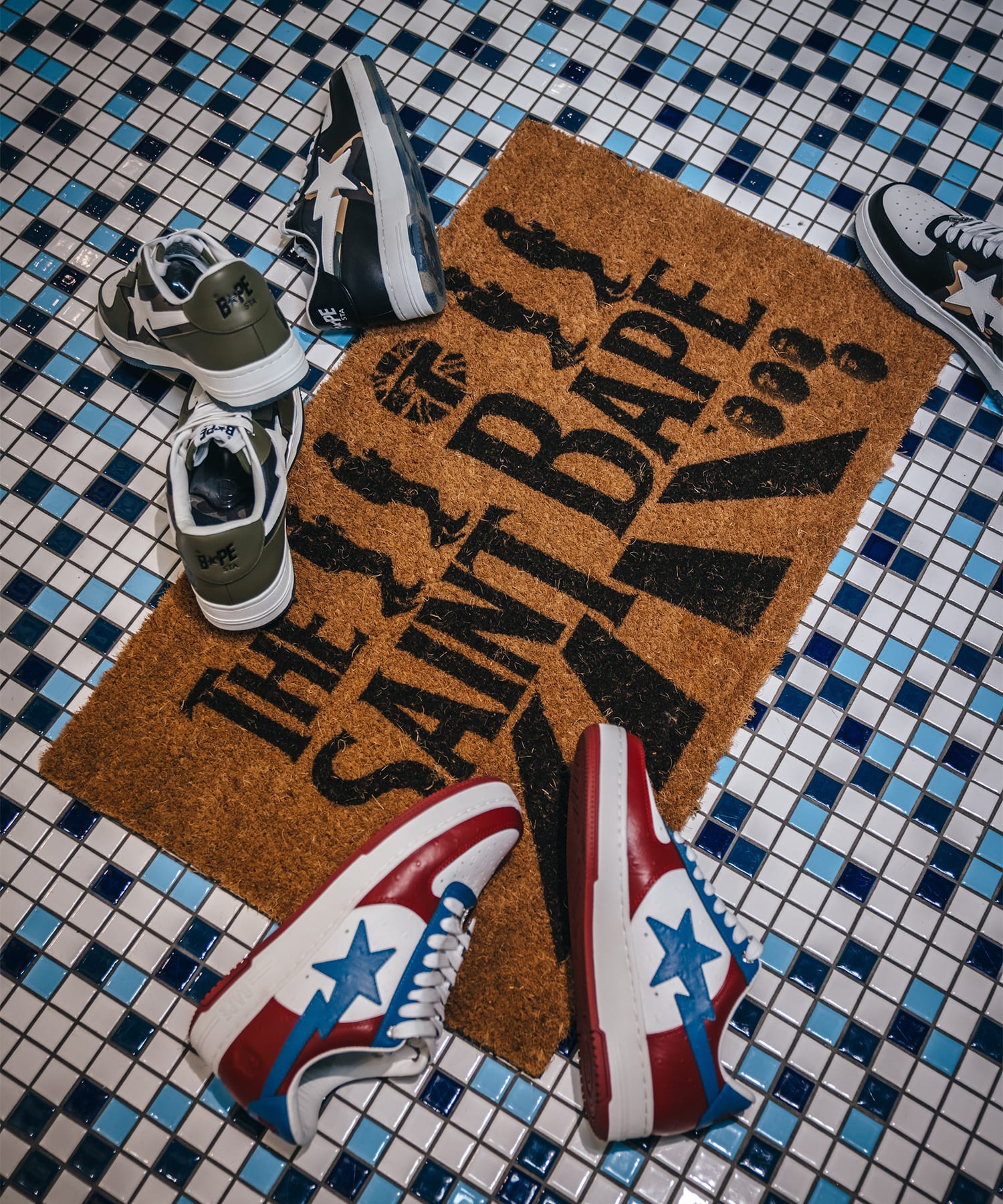 SM-MK8-0000-C62/BAPE_DOORMAT/BROWN SAINT MXXXXXX