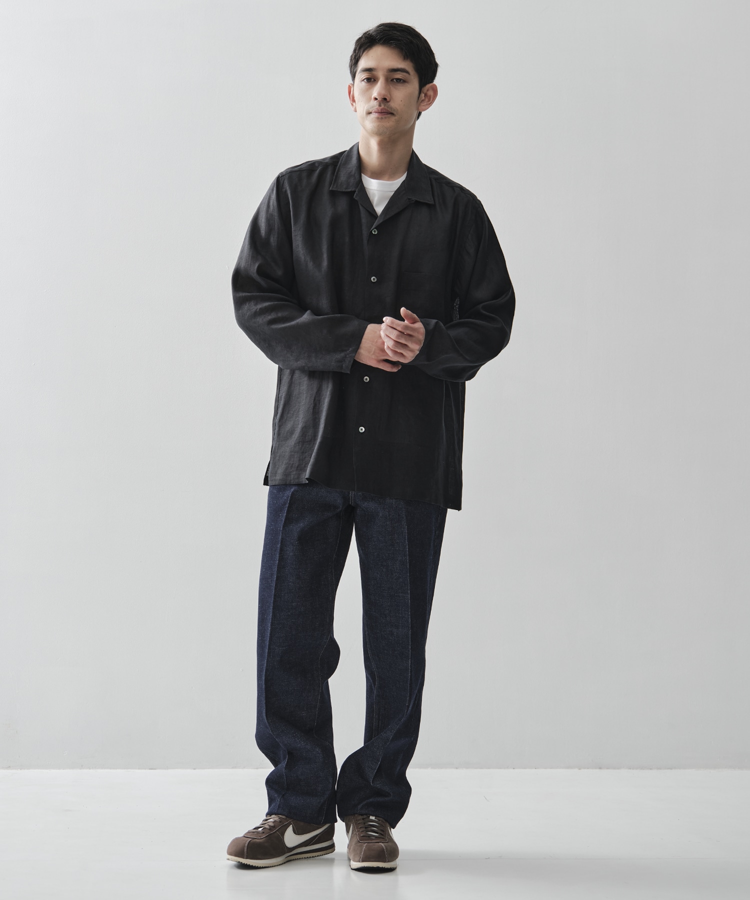 COMFORT FIT OPEN COLLAR SHIRT MARKAWARE