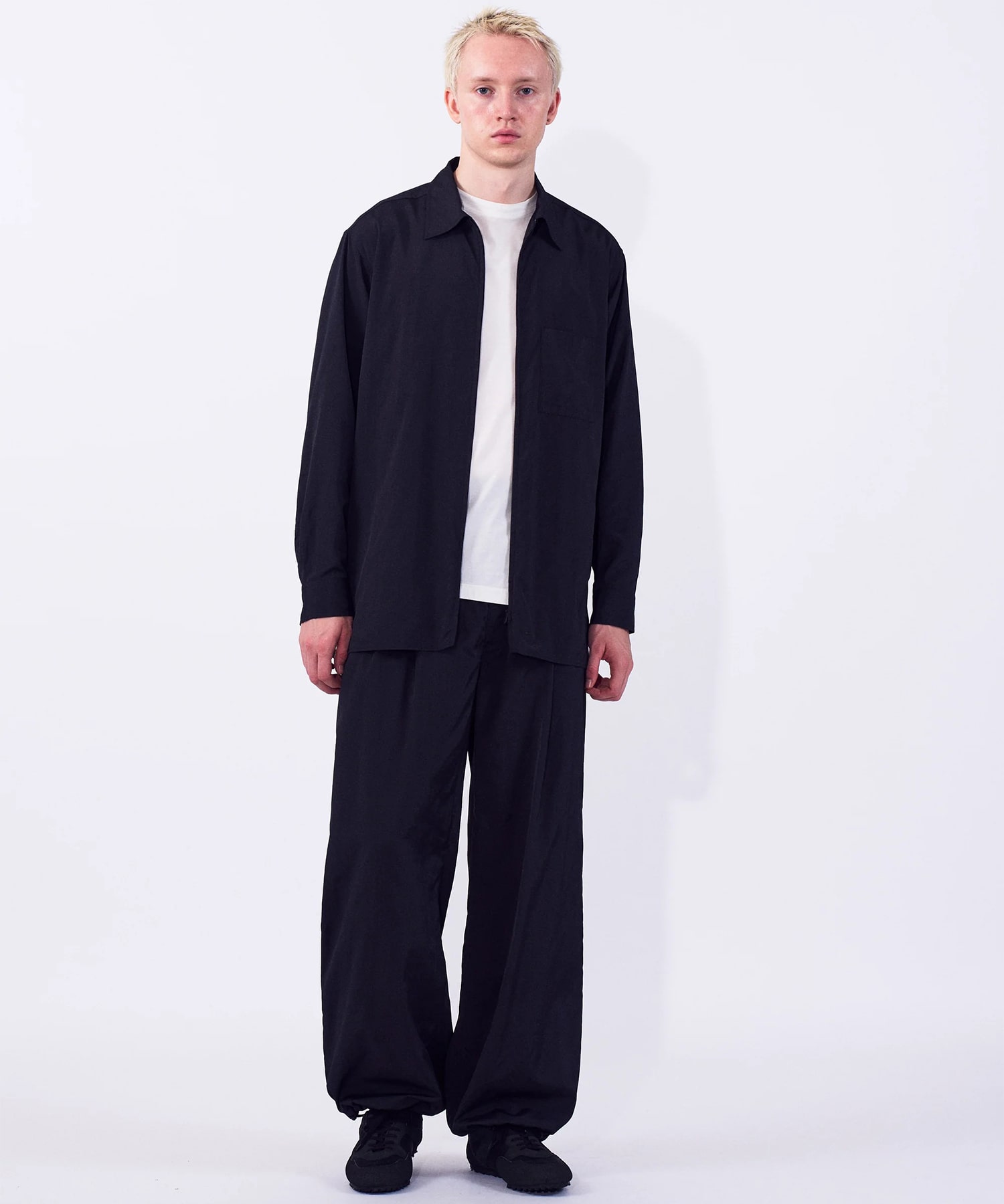 【ヨーク】Silk Nylon Zip Shirt YOKE