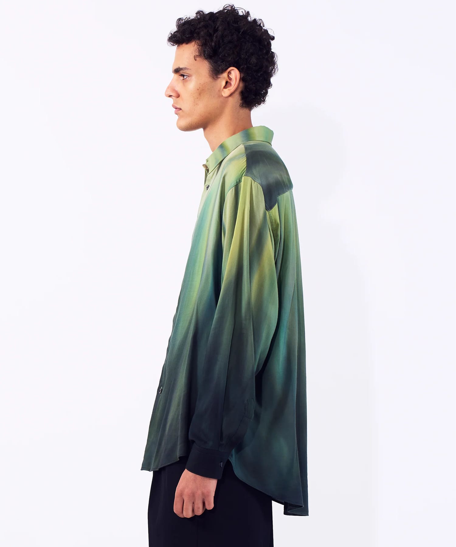 【ヨーク】Hand Painted Lawn Loose Fit Shirt YOKE