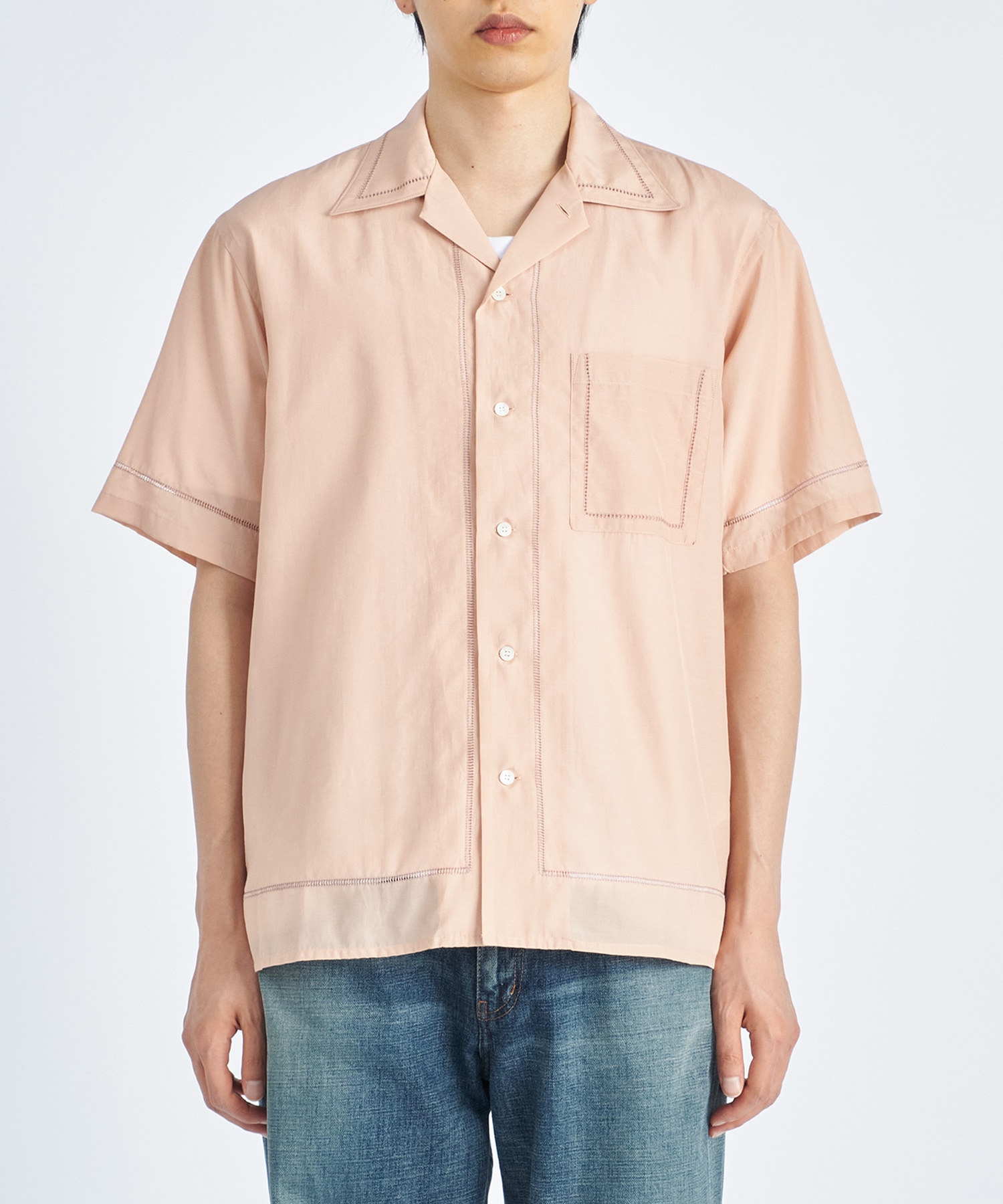 EMBROIDERY OPEN COLLAR YOKE