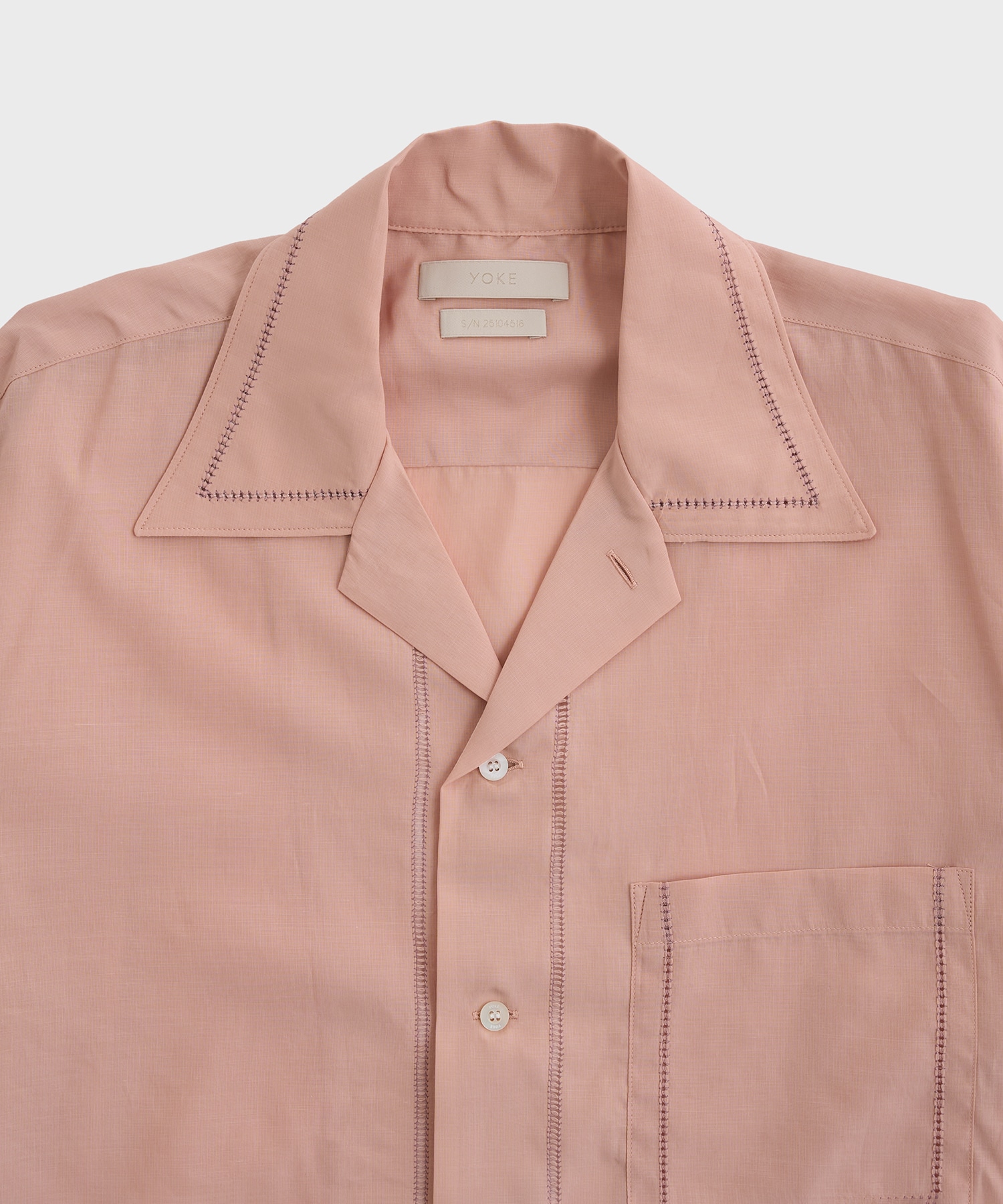 EMBROIDERY OPEN COLLAR YOKE