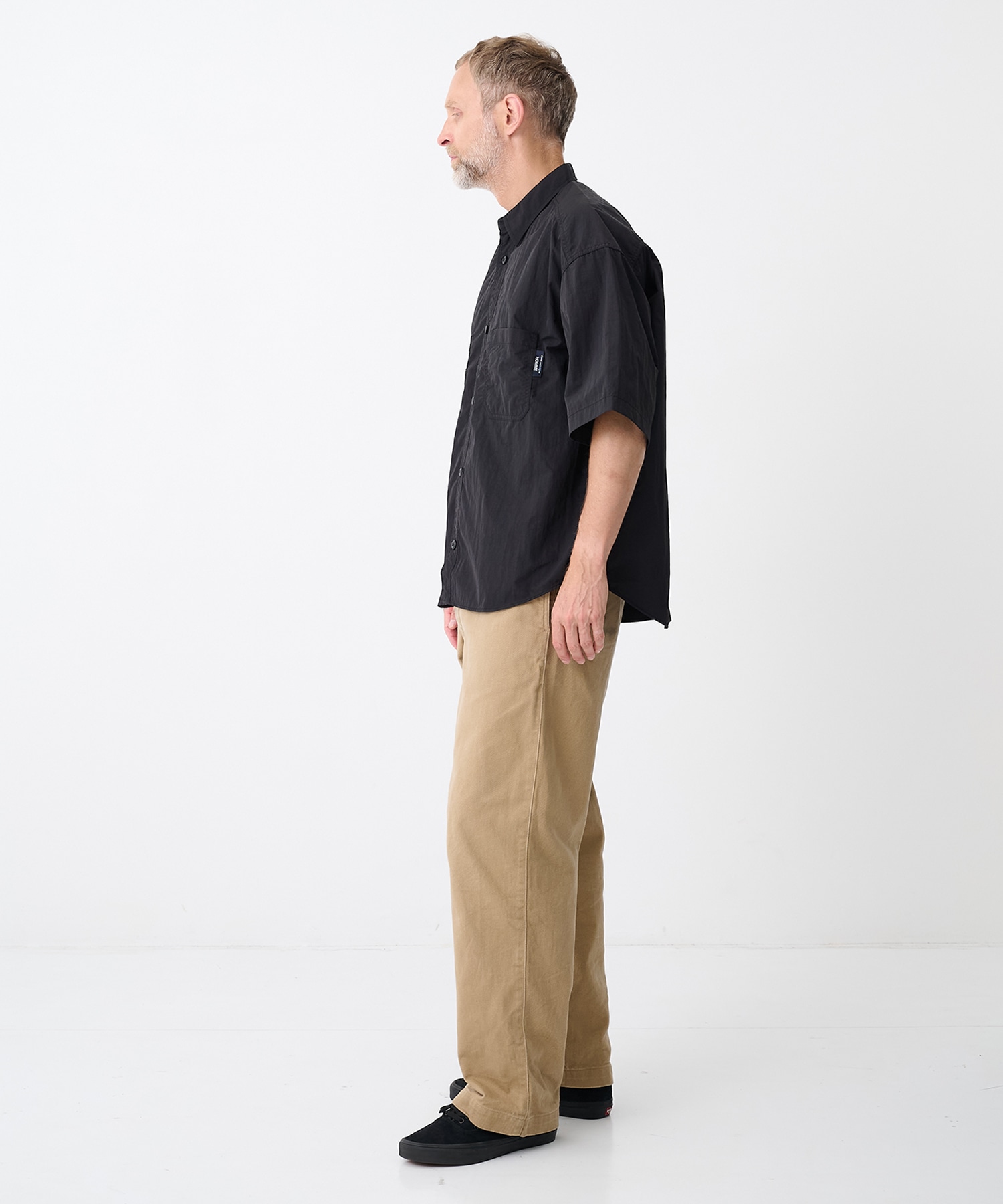 【コムデギャルソンオム】ナイロンタッサー S/S Shirts COMME des GARCONS HOMME