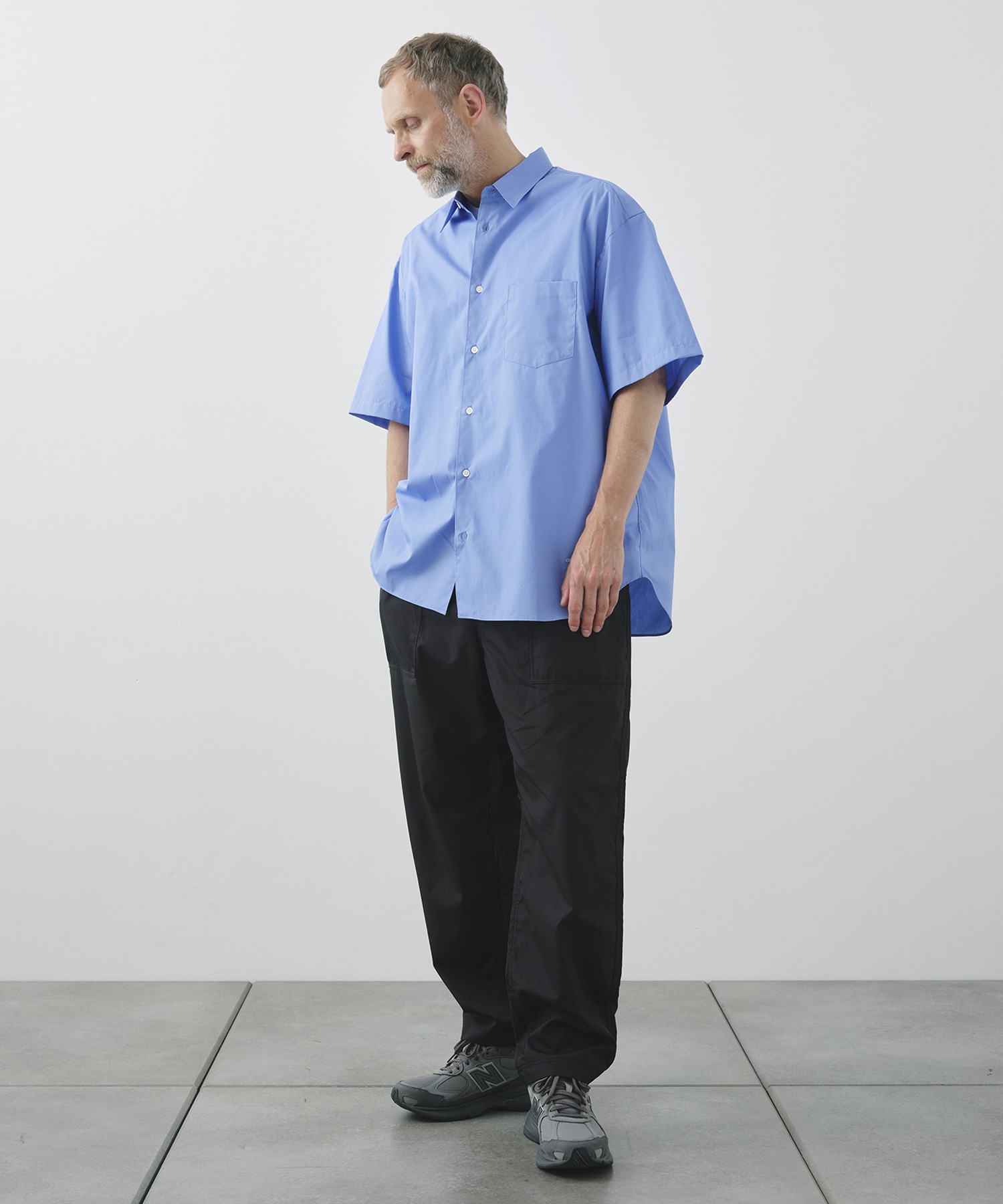 【コムデギャルソンオム】綿ブロード S/S Shirts COMME des GARCONS HOMME