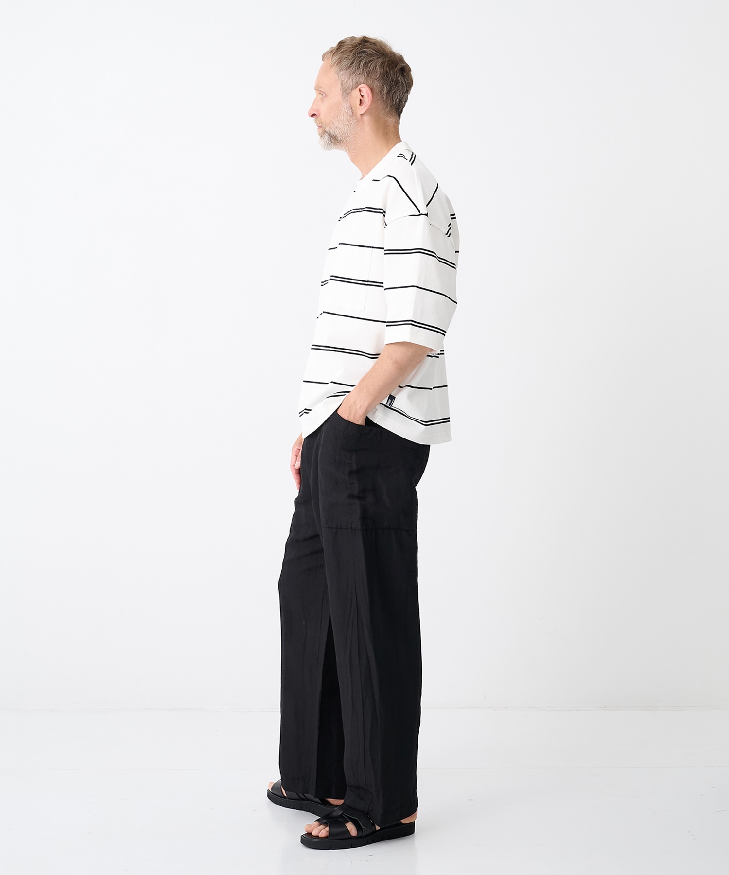 【コムデギャルソンオム】綿度詰天竺ボーダー S/S Tee COMME des GARCONS HOMME