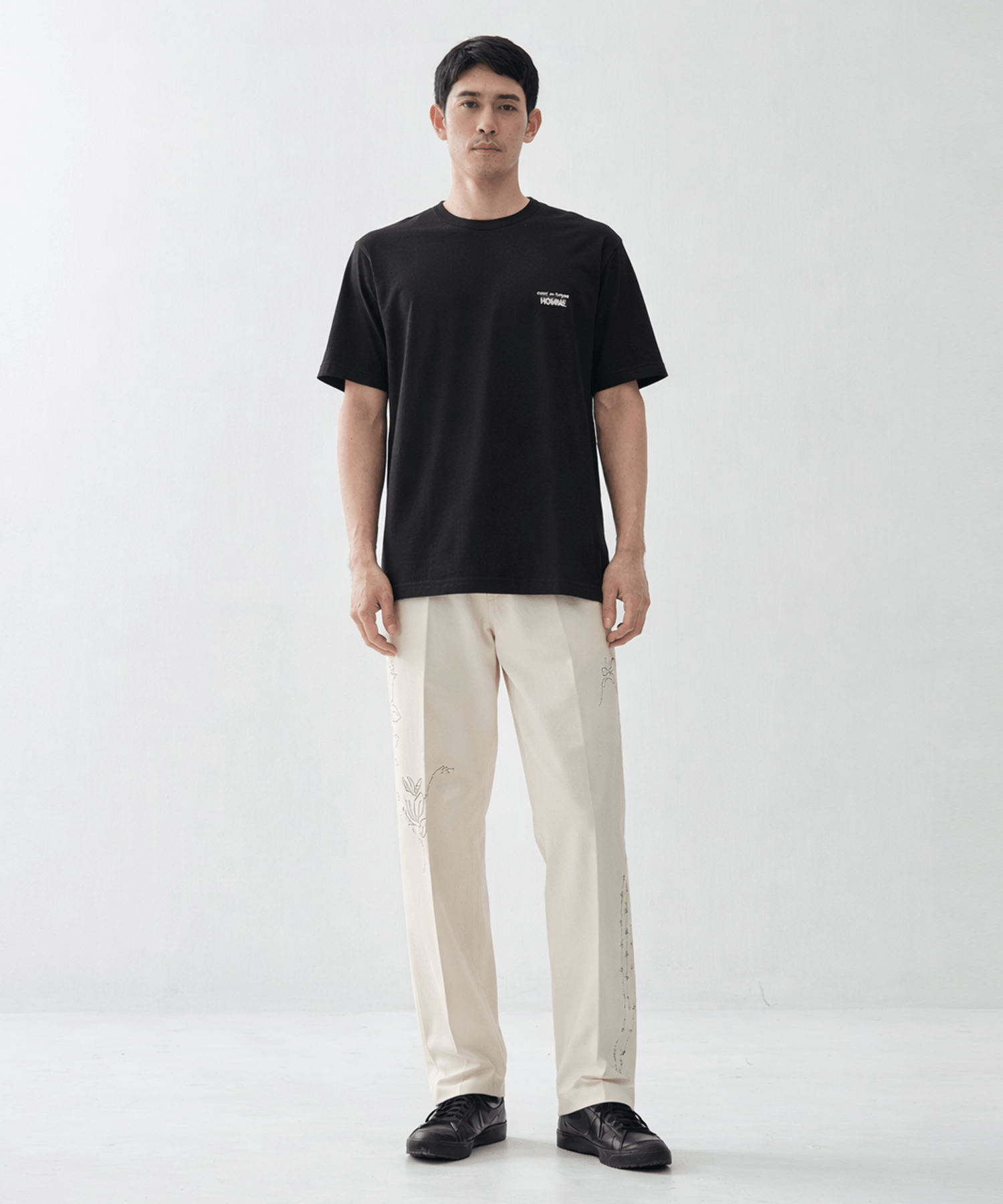 【コムデギャルソンオム】綿天竺 製品プリント S/S Tee COMME des GARCONS HOMME
