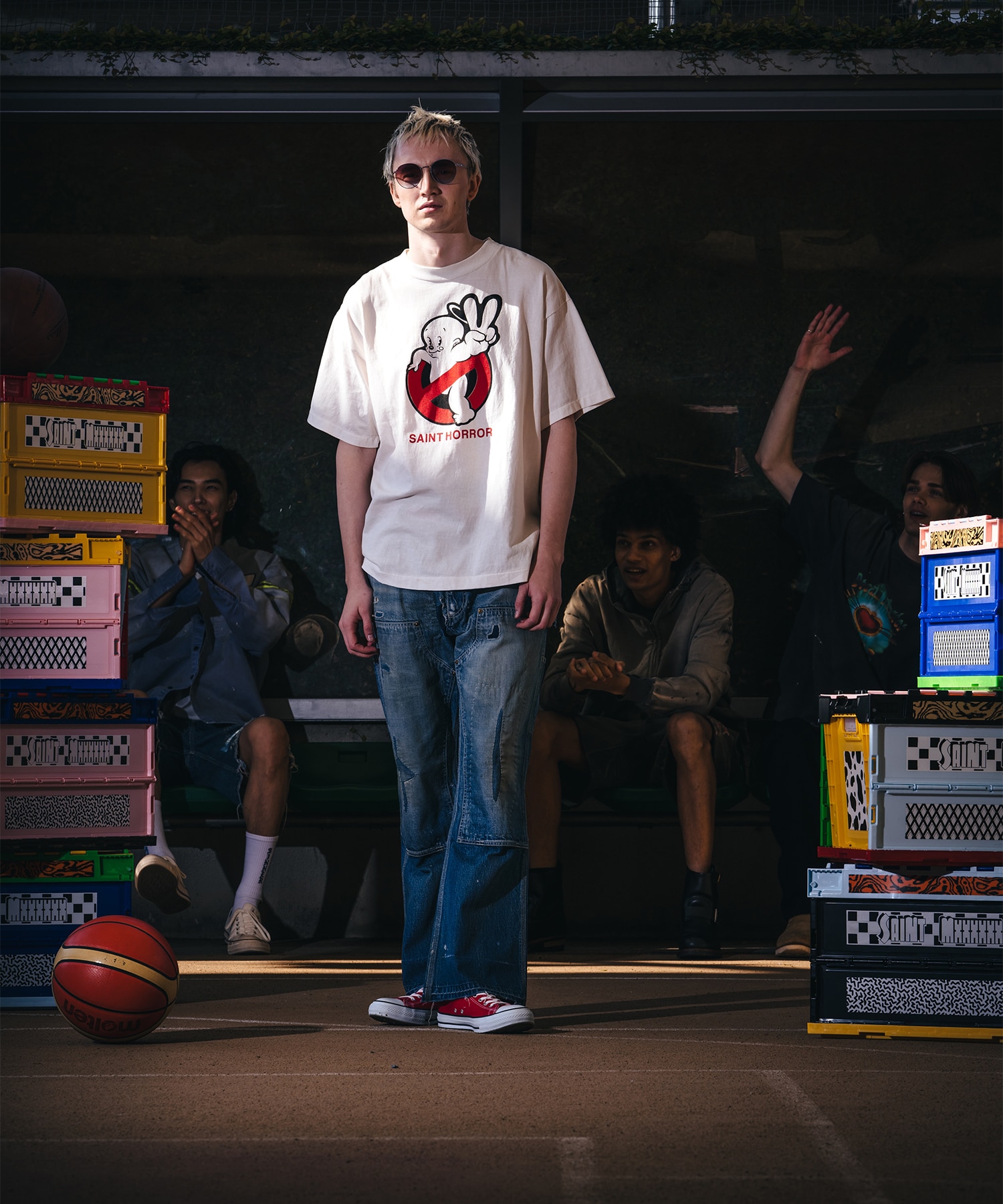 【セントマイケル】SM-MK8-0000-009/SS T-SHIRT/SAINT HORROR/WHITE SAINT MXXXXXX