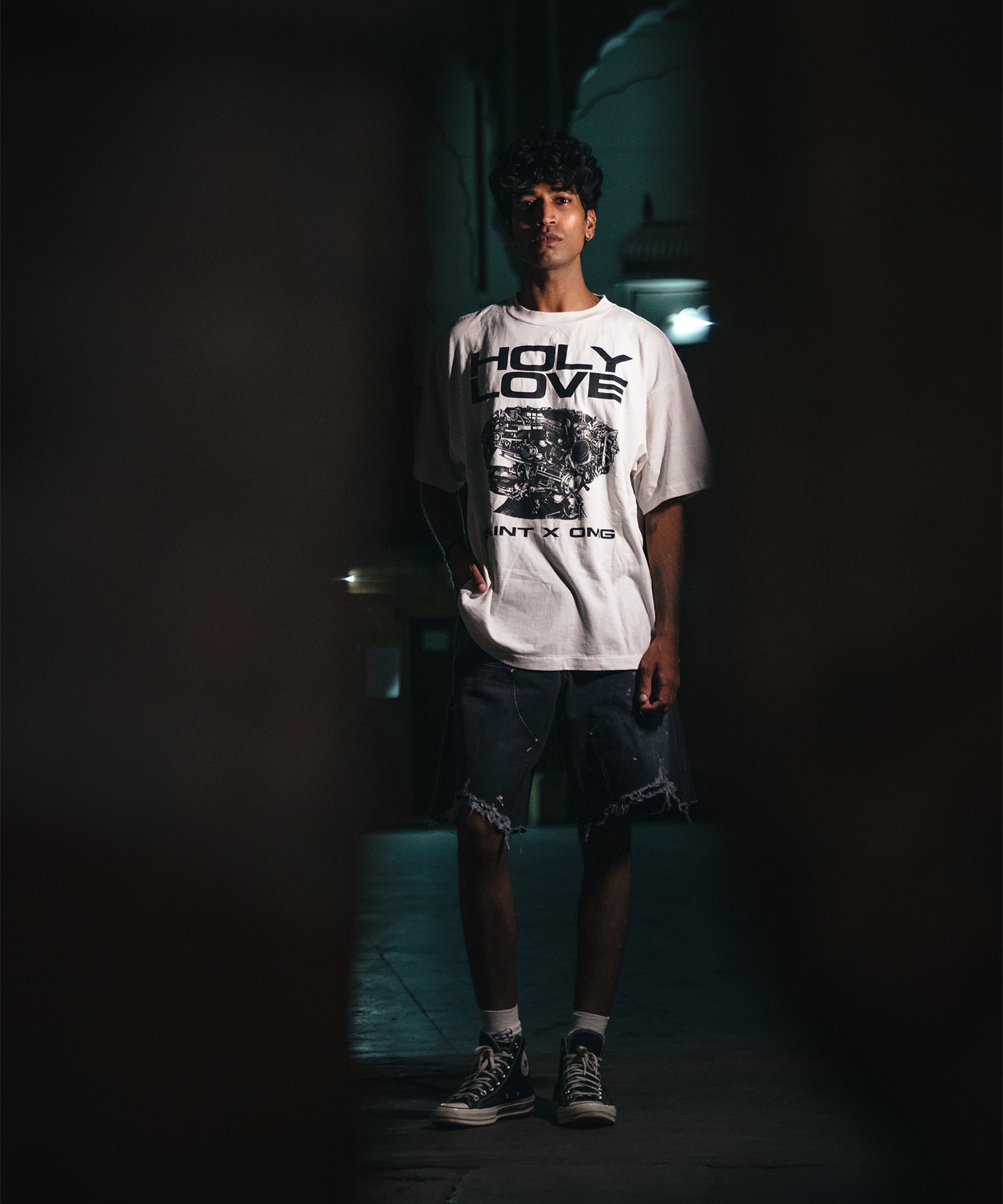 【セントマイケル】SM-MK8-0000-C08/KK_SS T-SHIRT/HOLY LOVE/WHITE SAINT MXXXXXX